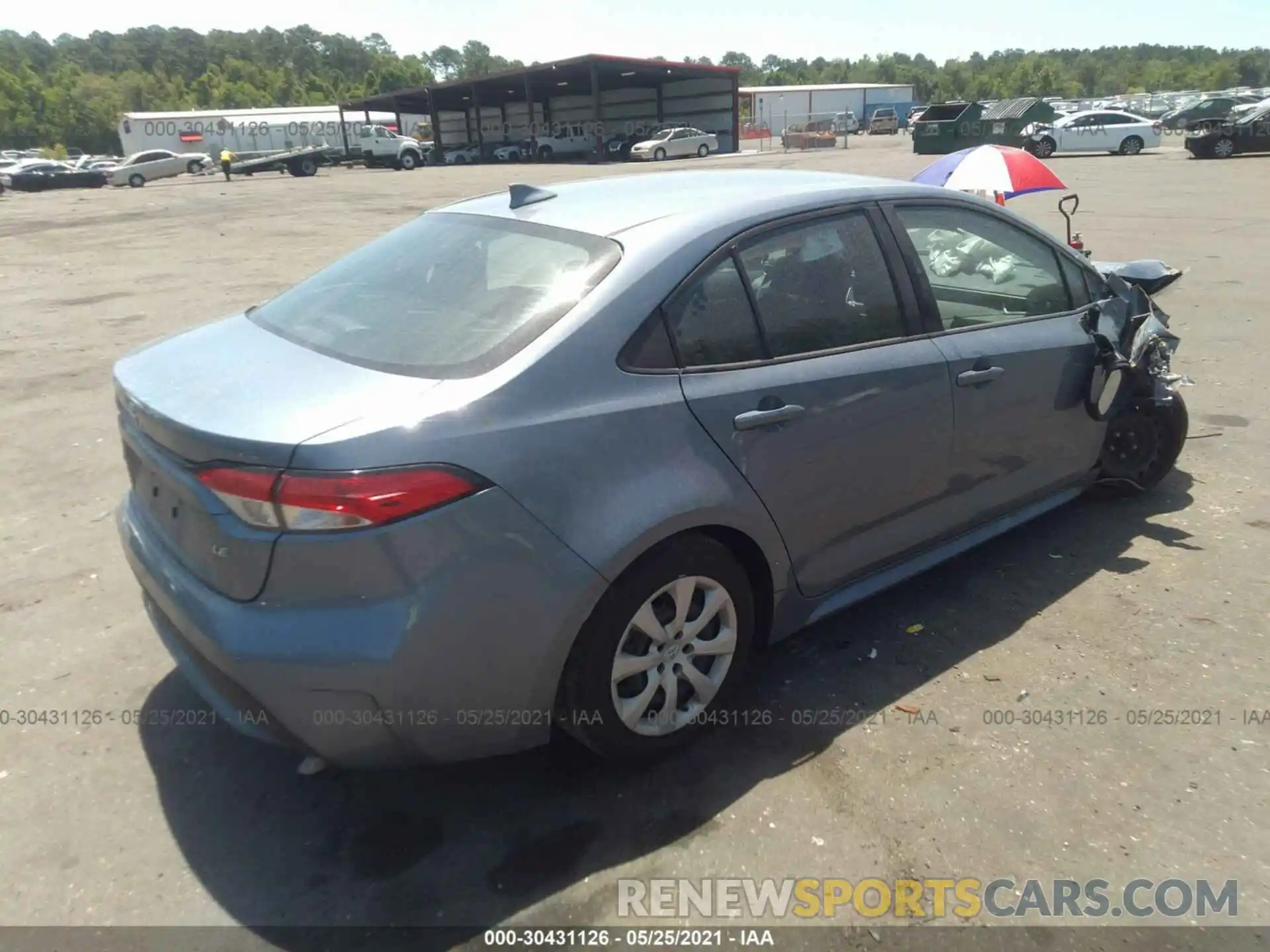 4 Photograph of a damaged car 5YFEPMAE3MP168035 TOYOTA COROLLA 2021