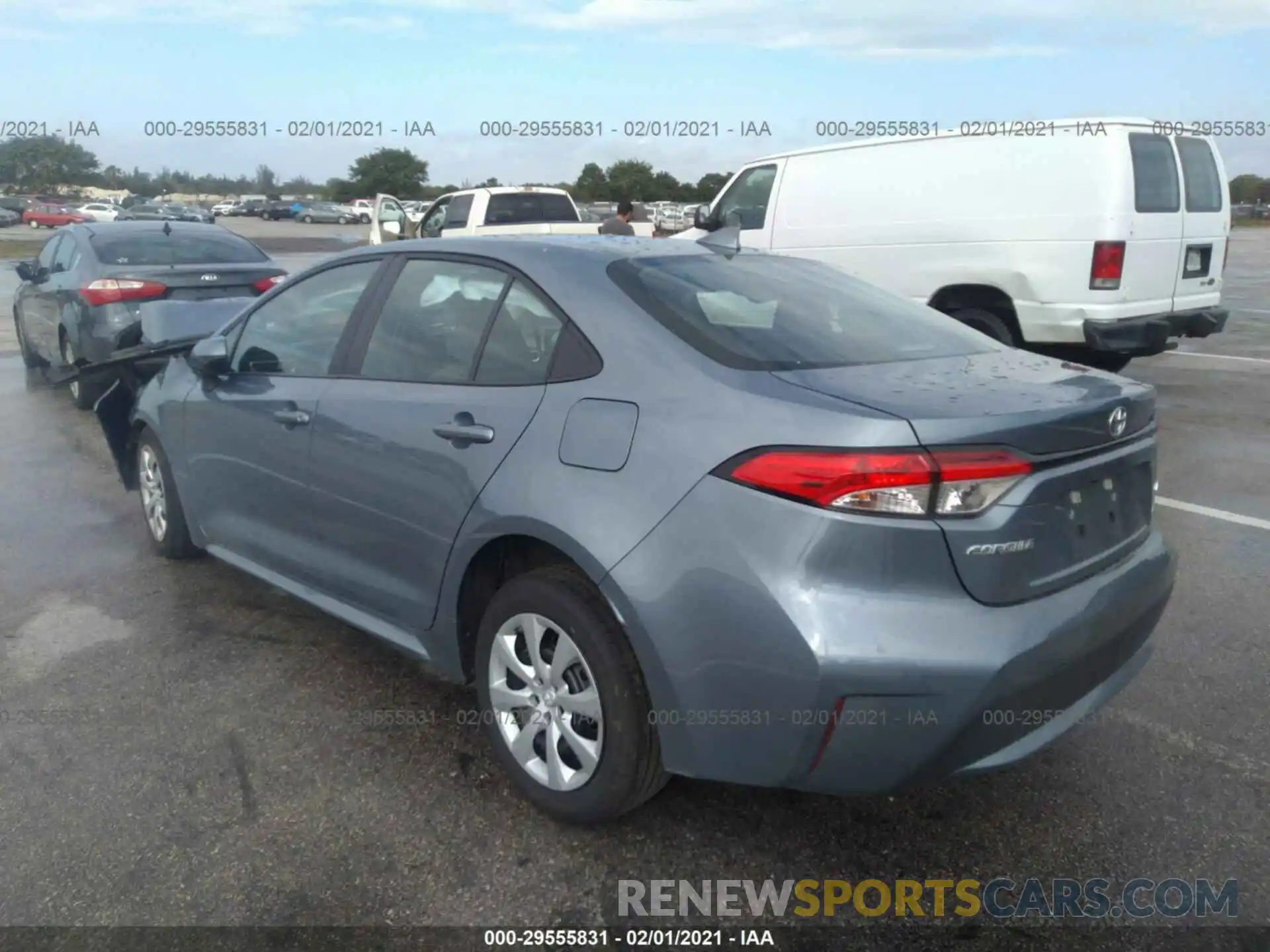 3 Photograph of a damaged car 5YFEPMAE3MP168133 TOYOTA COROLLA 2021