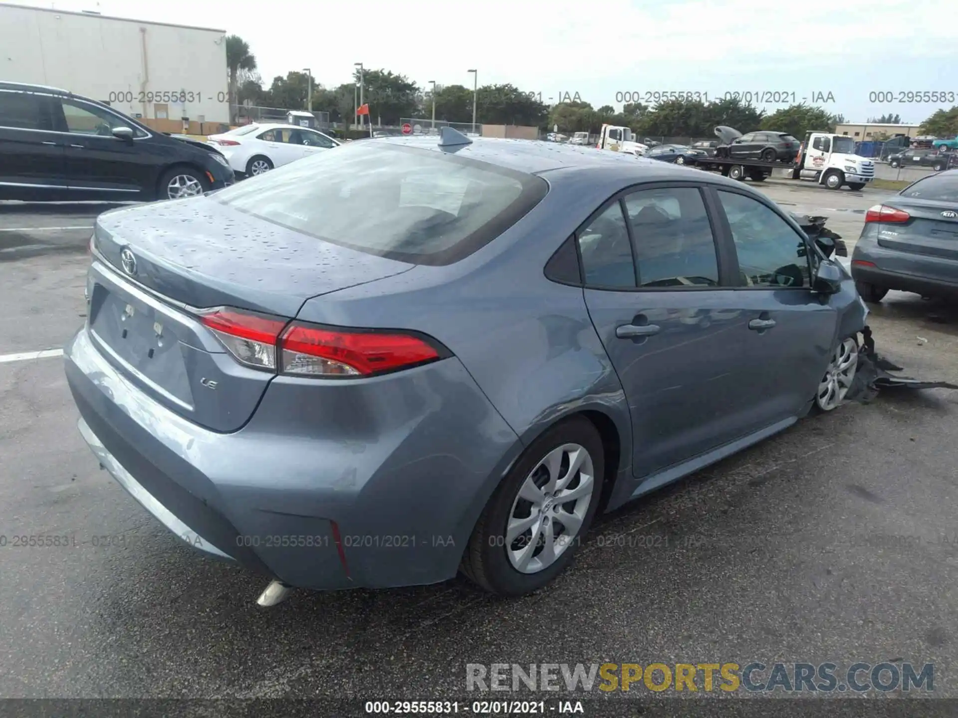 4 Photograph of a damaged car 5YFEPMAE3MP168133 TOYOTA COROLLA 2021