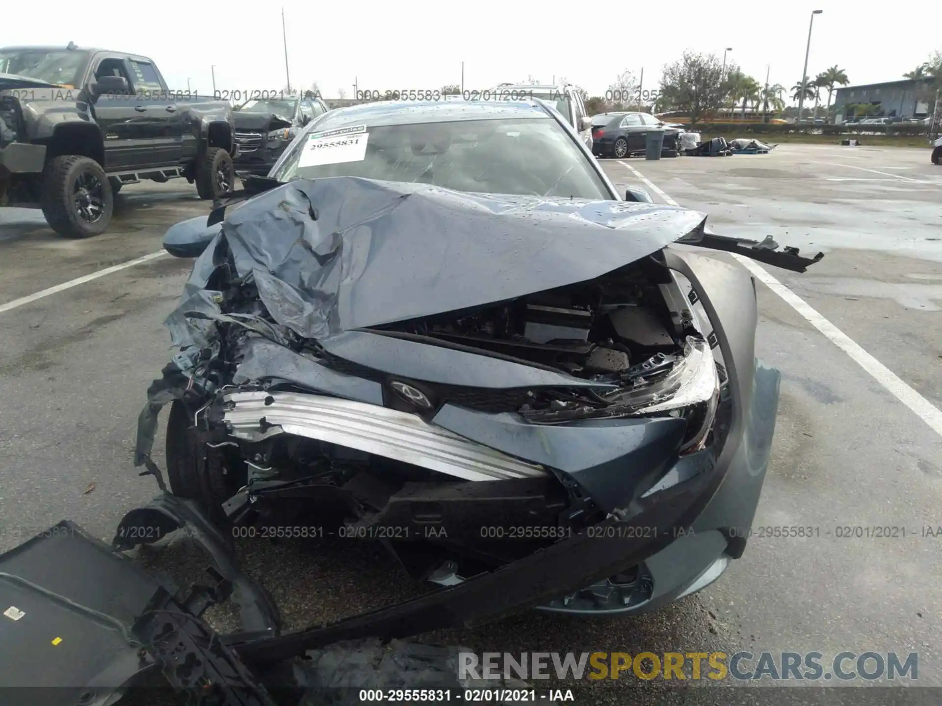 6 Photograph of a damaged car 5YFEPMAE3MP168133 TOYOTA COROLLA 2021