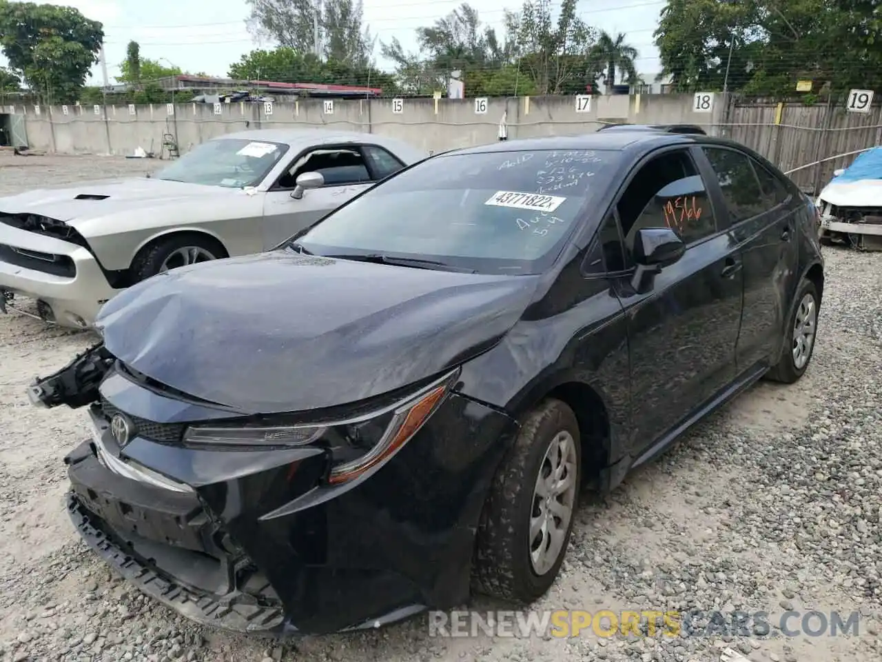 2 Photograph of a damaged car 5YFEPMAE3MP169816 TOYOTA COROLLA 2021