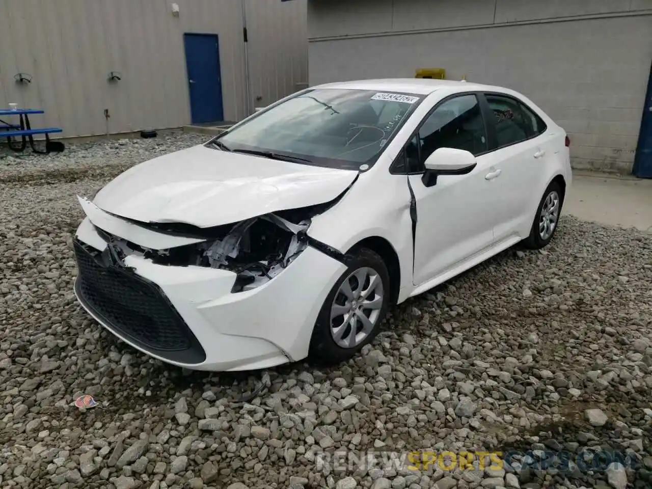 2 Photograph of a damaged car 5YFEPMAE3MP169878 TOYOTA COROLLA 2021