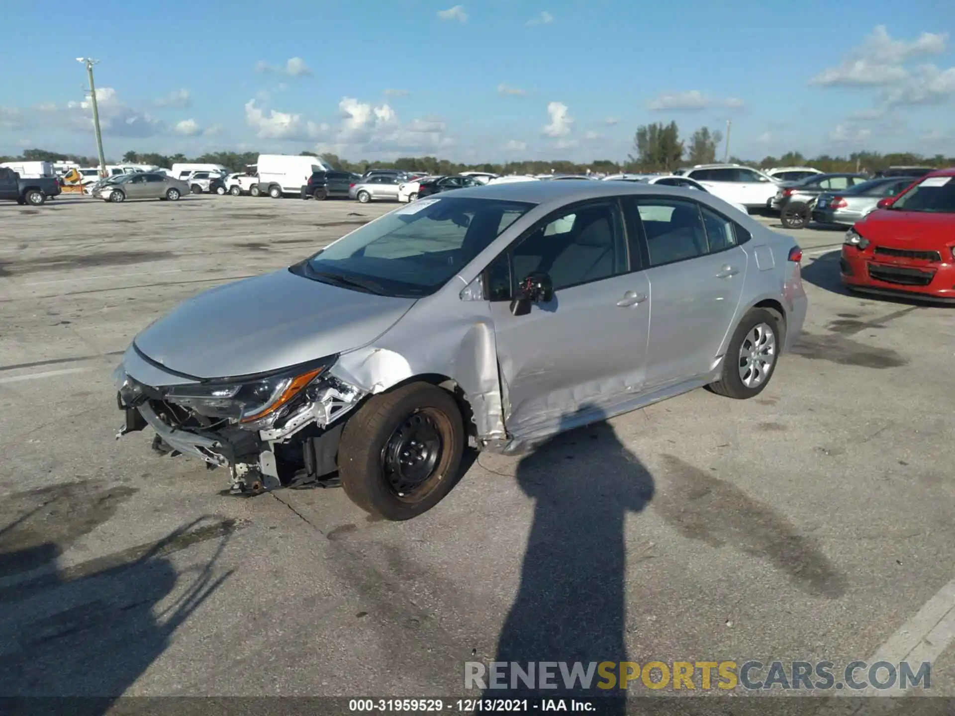 2 Photograph of a damaged car 5YFEPMAE3MP170321 TOYOTA COROLLA 2021