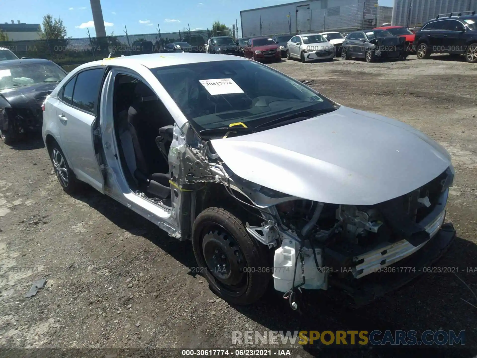 1 Photograph of a damaged car 5YFEPMAE3MP170786 TOYOTA COROLLA 2021