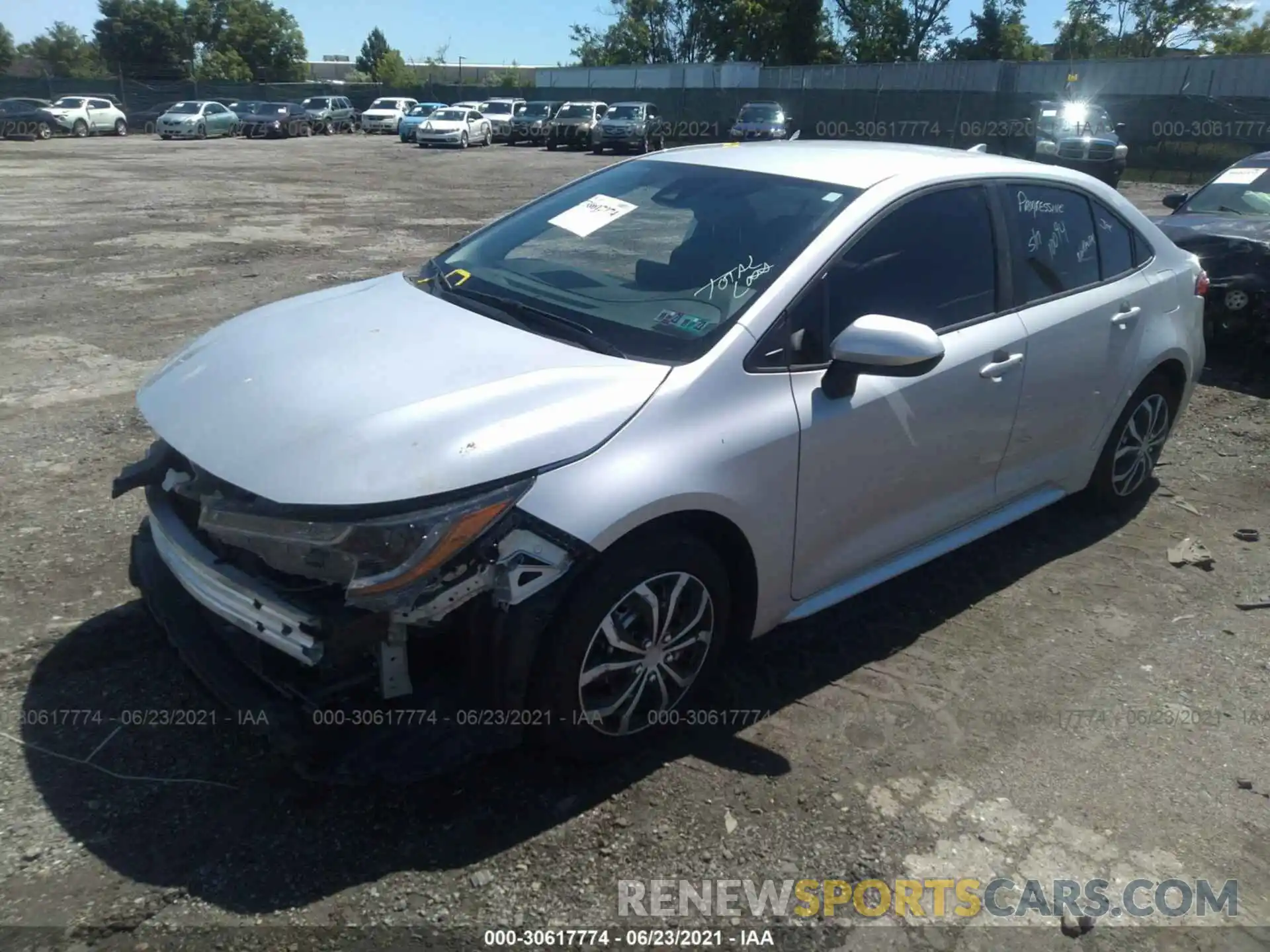 2 Photograph of a damaged car 5YFEPMAE3MP170786 TOYOTA COROLLA 2021