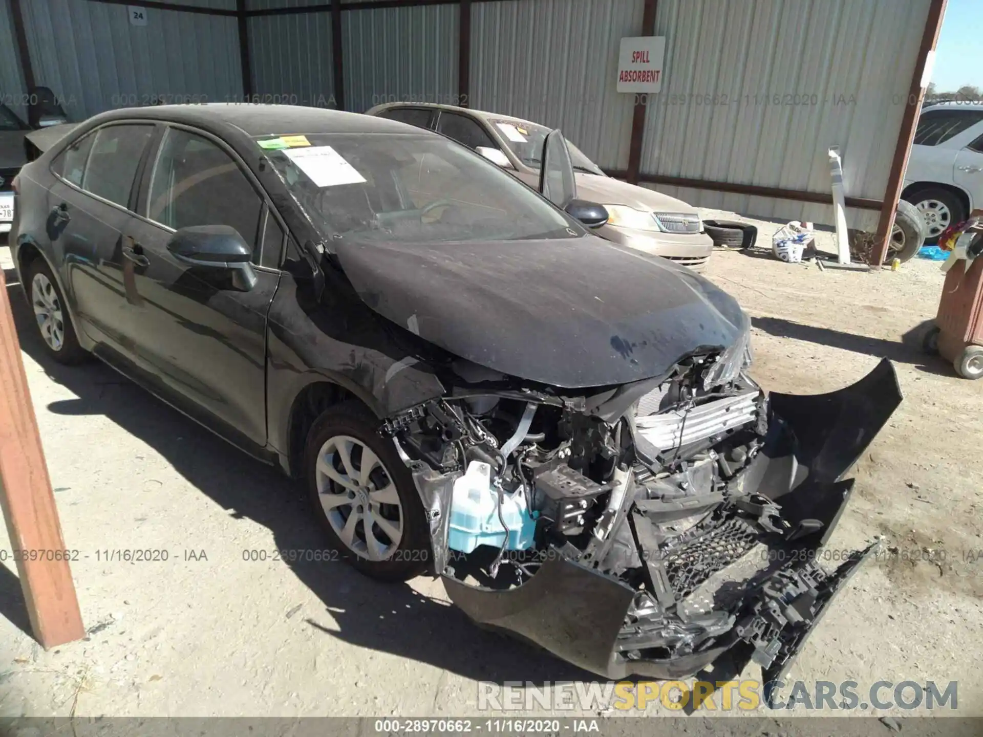 1 Photograph of a damaged car 5YFEPMAE3MP170805 TOYOTA COROLLA 2021