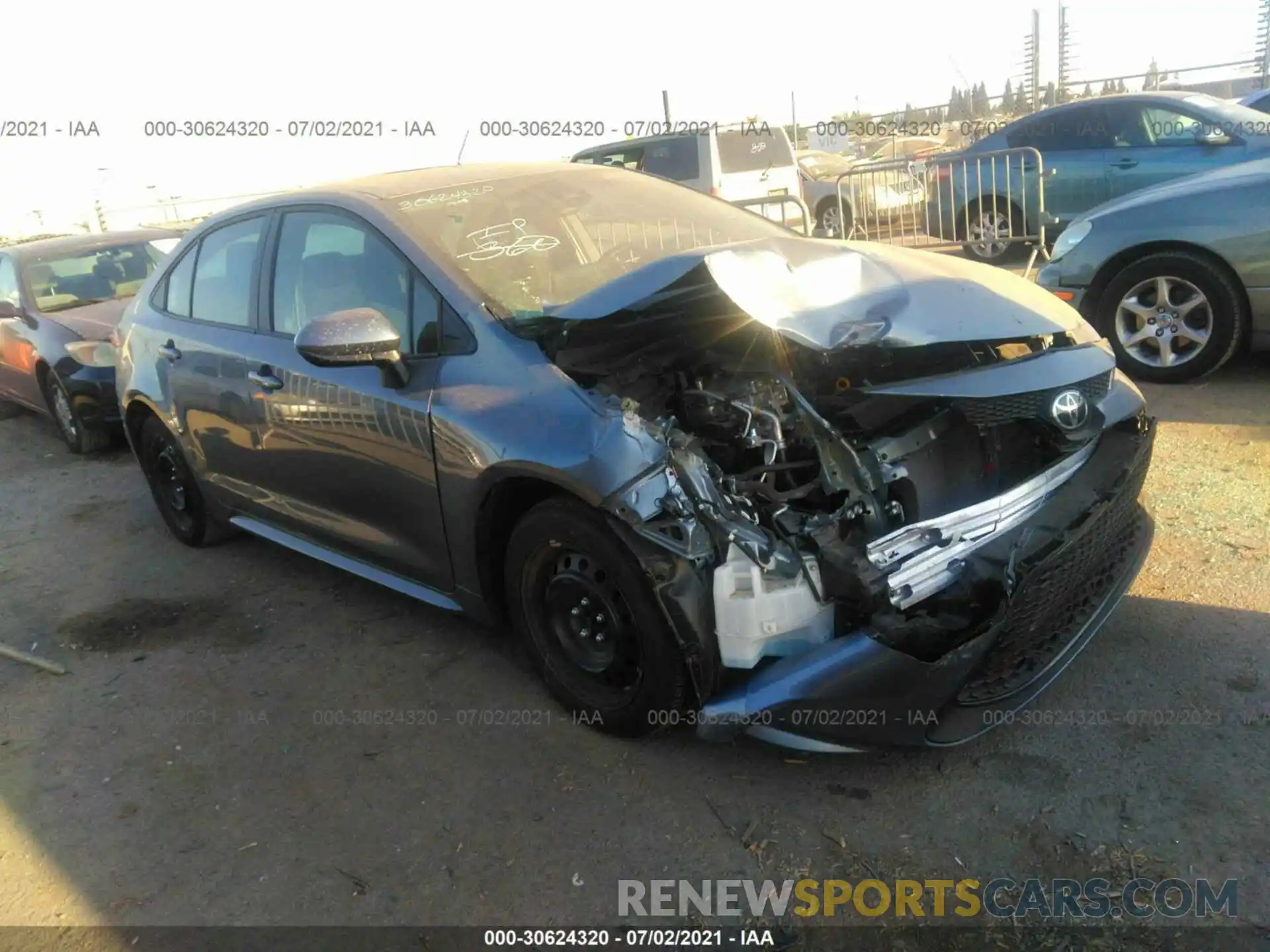 1 Photograph of a damaged car 5YFEPMAE3MP171615 TOYOTA COROLLA 2021