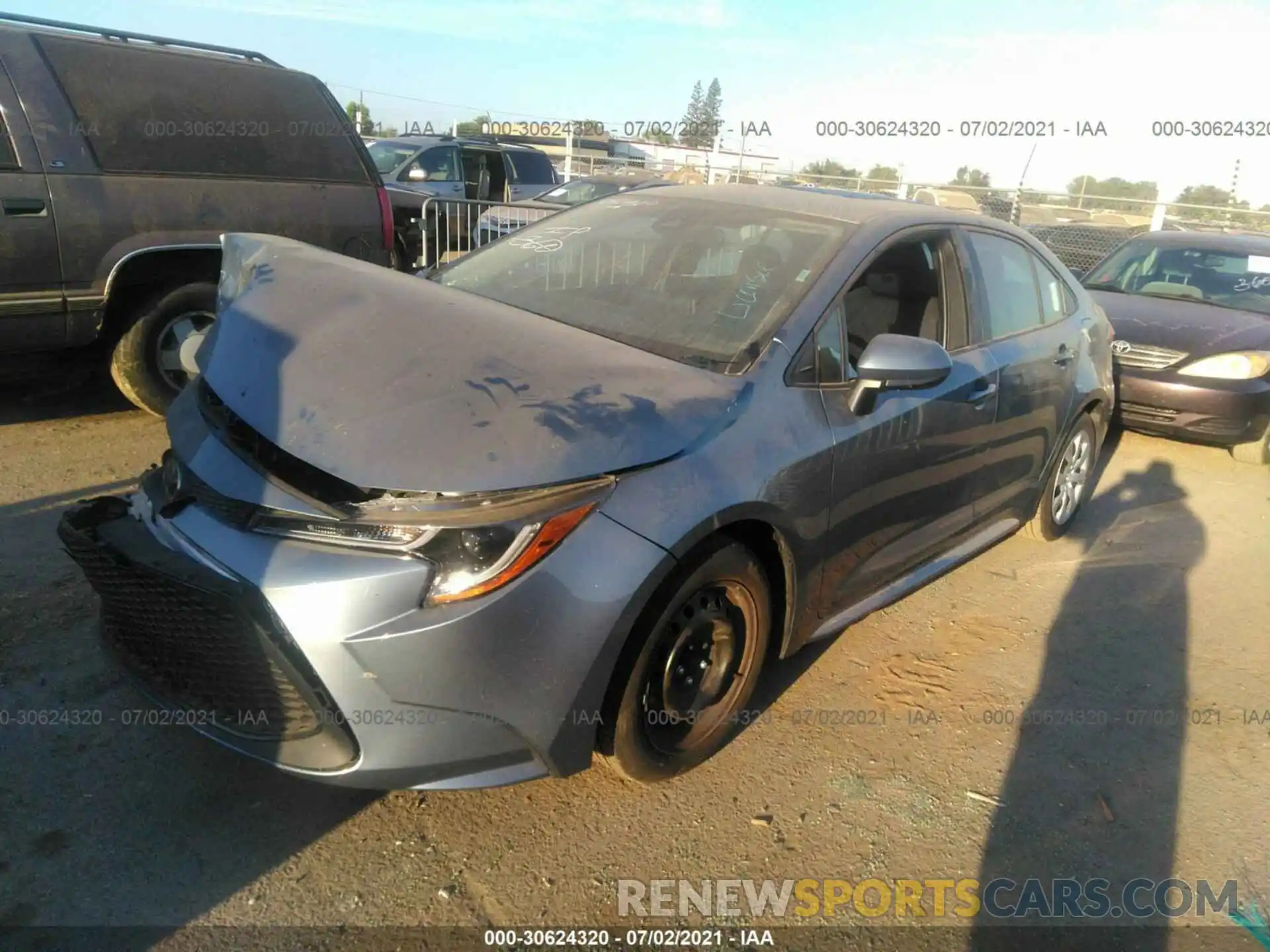 2 Photograph of a damaged car 5YFEPMAE3MP171615 TOYOTA COROLLA 2021