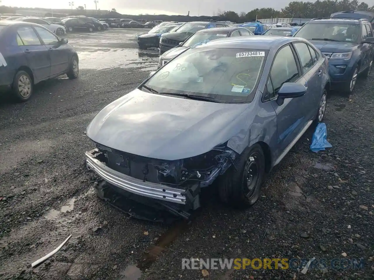 2 Photograph of a damaged car 5YFEPMAE3MP172831 TOYOTA COROLLA 2021