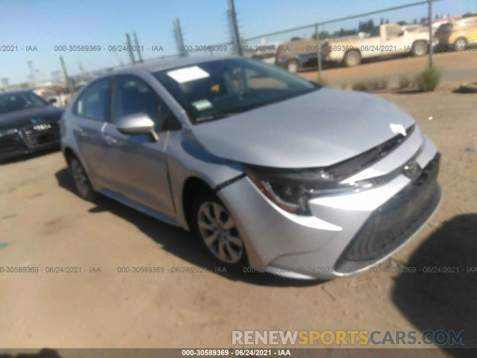 1 Photograph of a damaged car 5YFEPMAE3MP173039 TOYOTA COROLLA 2021