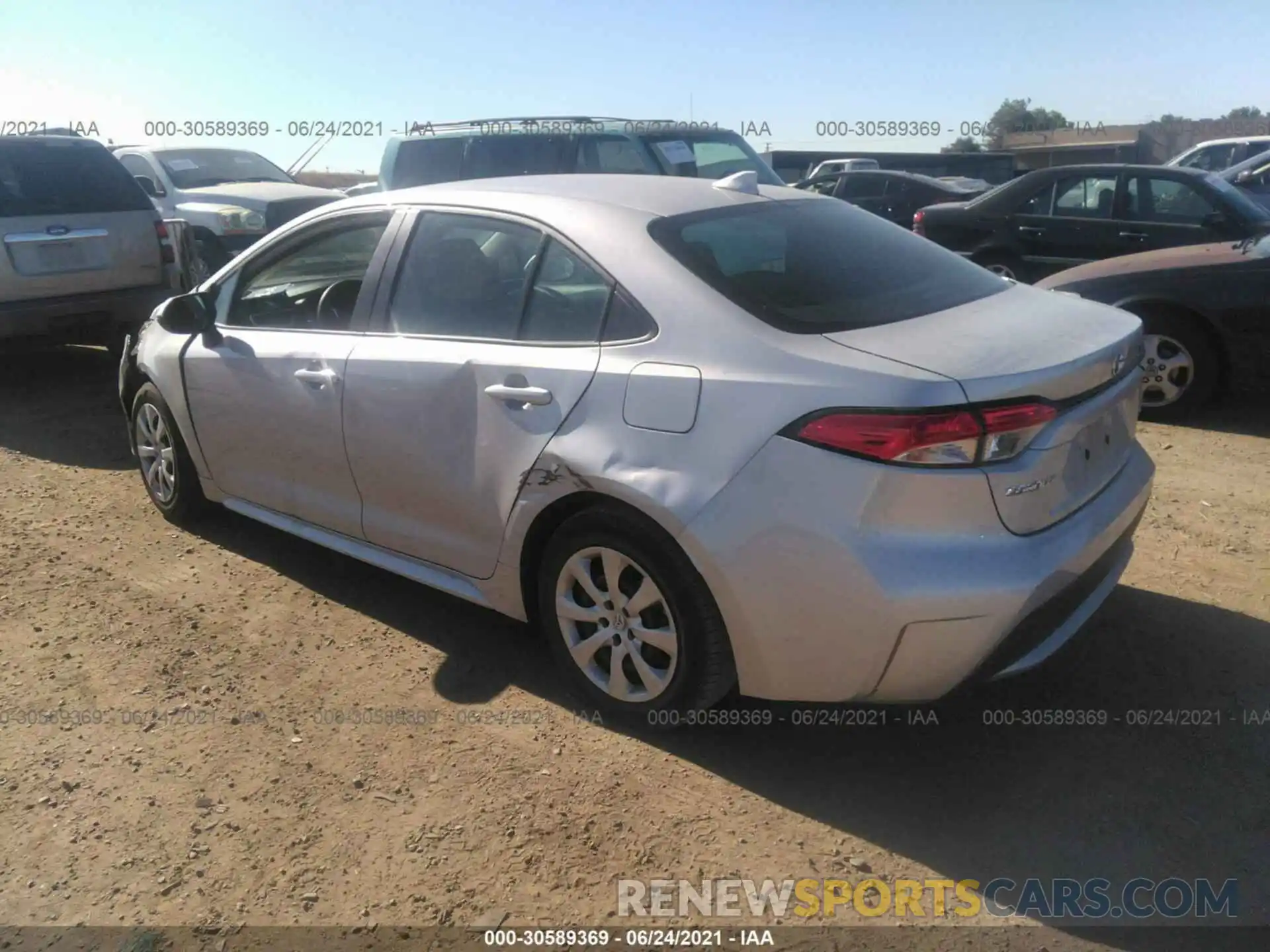 3 Photograph of a damaged car 5YFEPMAE3MP173039 TOYOTA COROLLA 2021