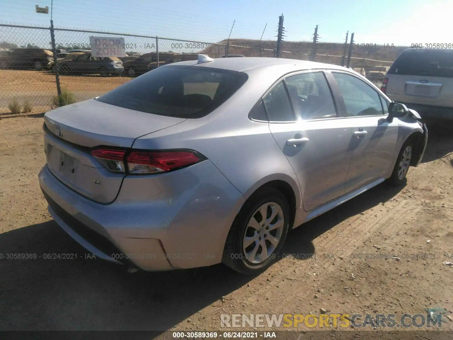 4 Photograph of a damaged car 5YFEPMAE3MP173039 TOYOTA COROLLA 2021