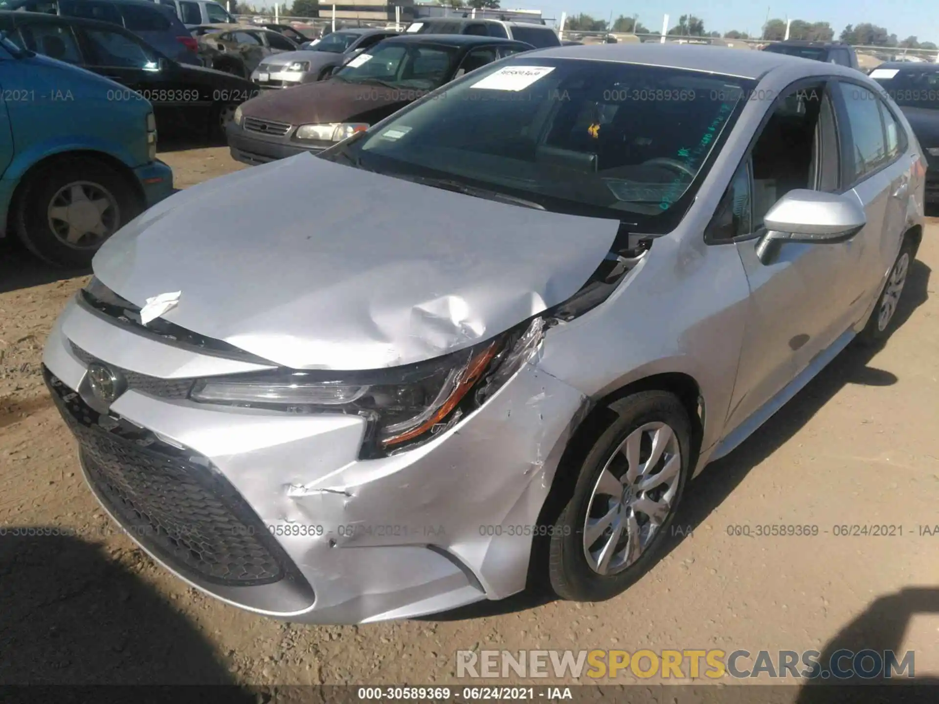 6 Photograph of a damaged car 5YFEPMAE3MP173039 TOYOTA COROLLA 2021