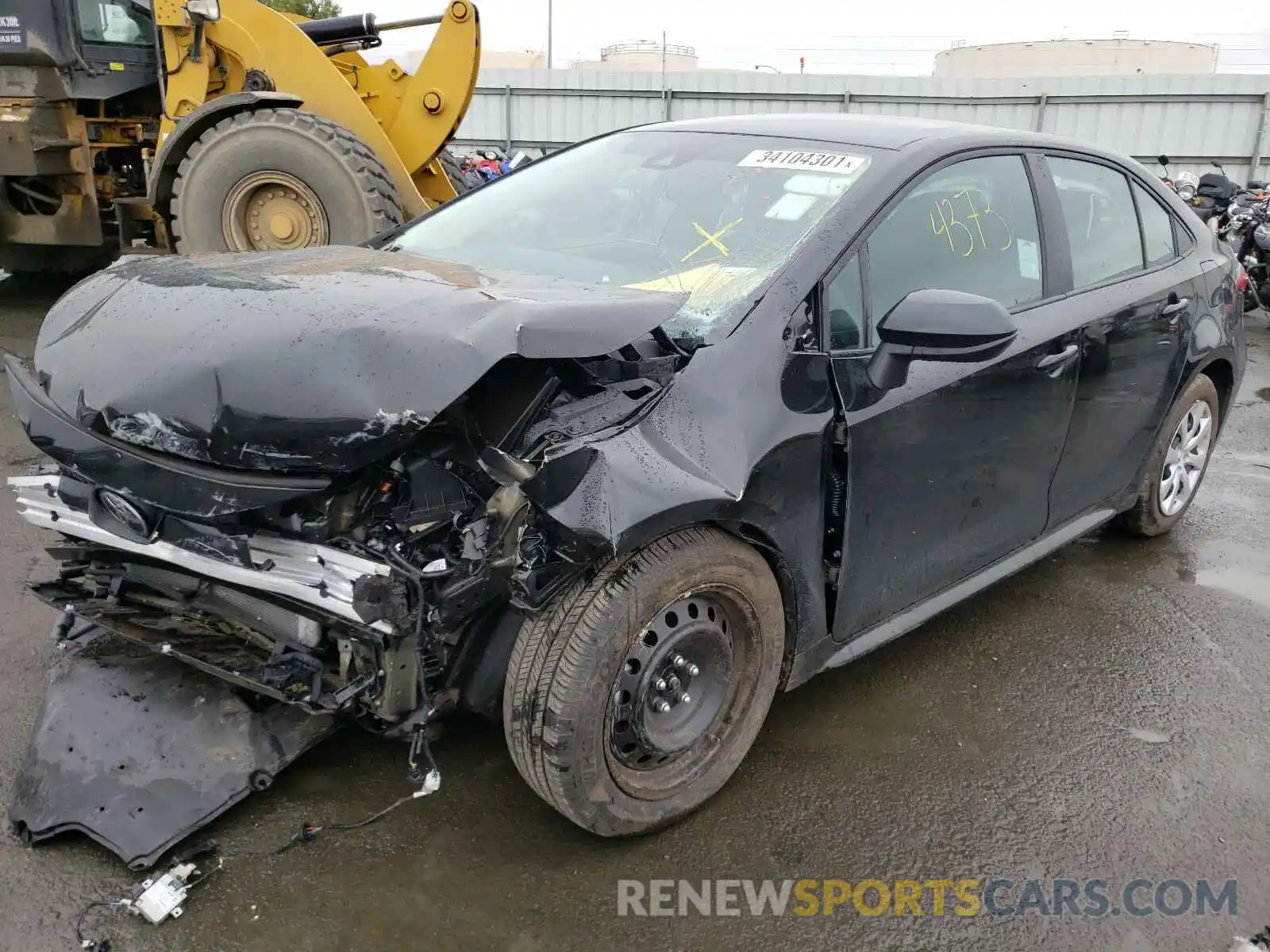 2 Photograph of a damaged car 5YFEPMAE3MP173946 TOYOTA COROLLA 2021