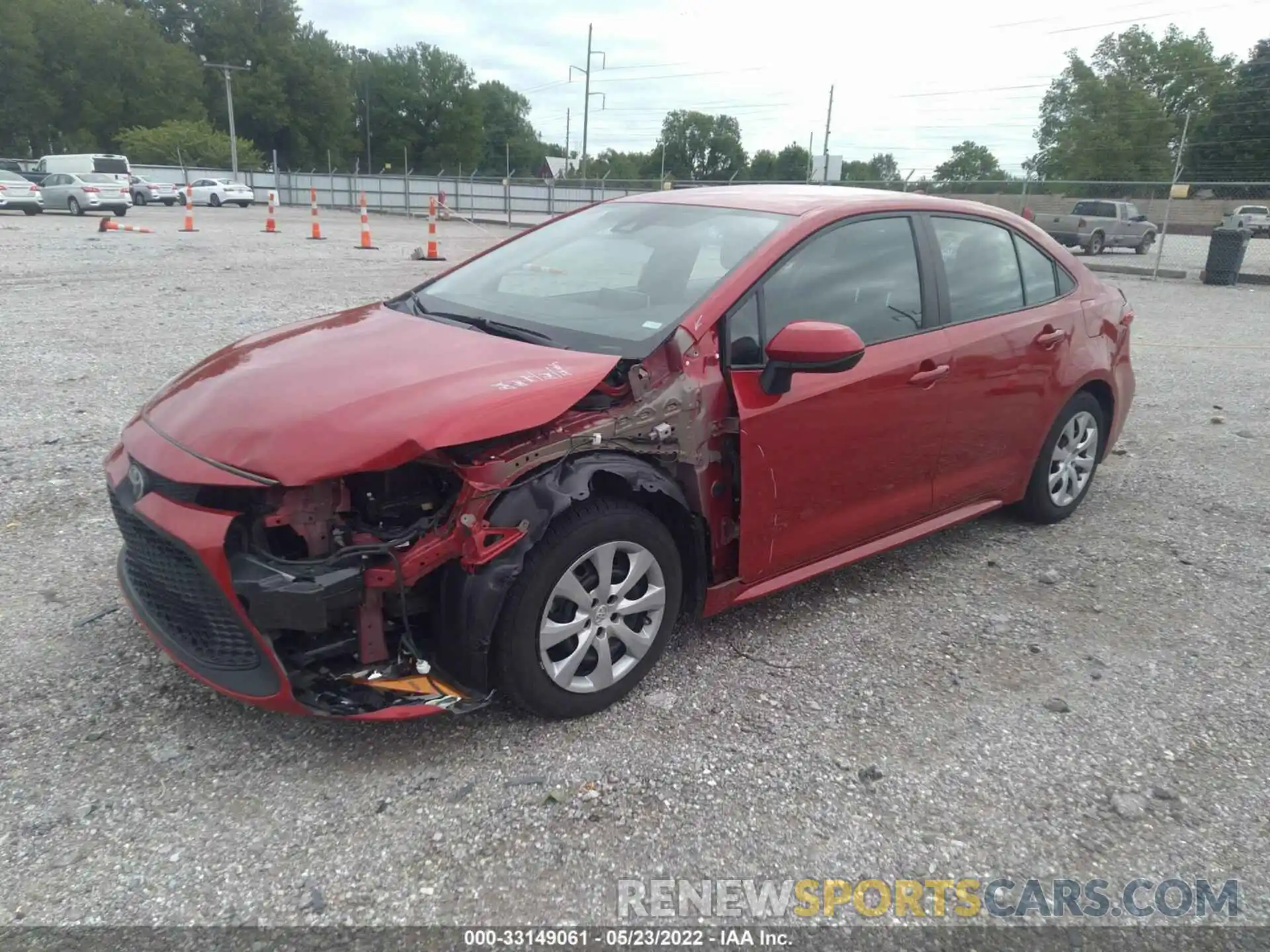 2 Photograph of a damaged car 5YFEPMAE3MP176166 TOYOTA COROLLA 2021