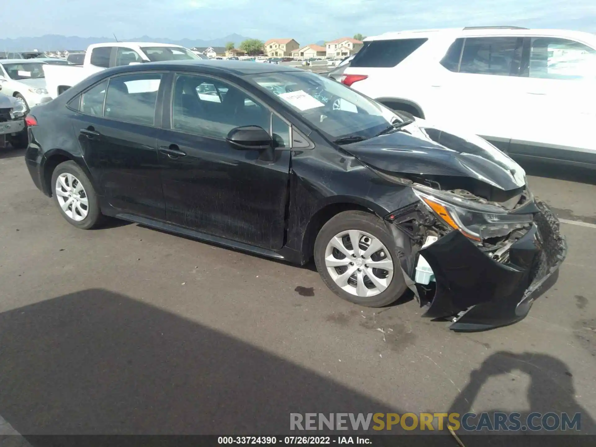 1 Photograph of a damaged car 5YFEPMAE3MP176572 TOYOTA COROLLA 2021