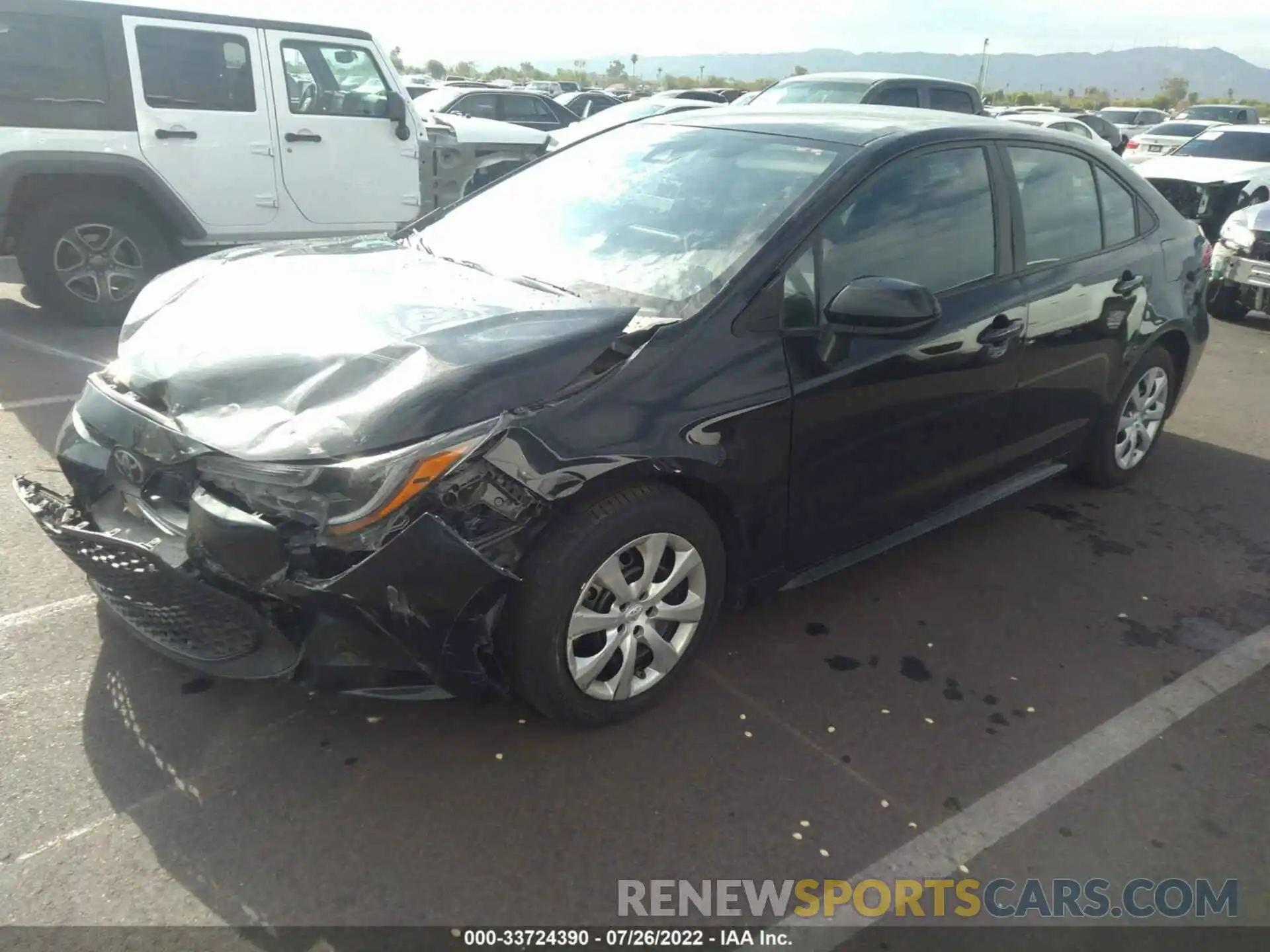 2 Photograph of a damaged car 5YFEPMAE3MP176572 TOYOTA COROLLA 2021