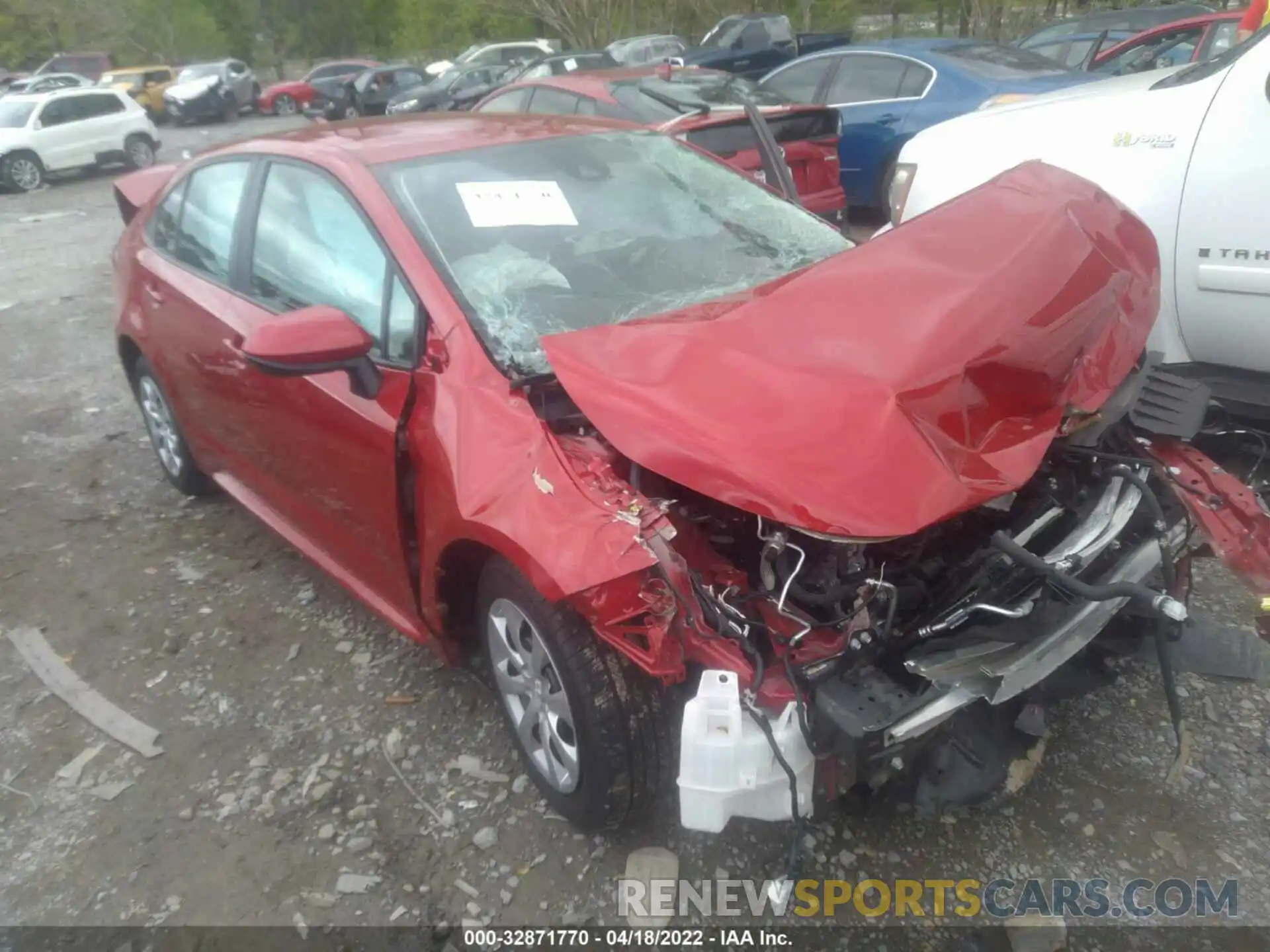 1 Photograph of a damaged car 5YFEPMAE3MP178869 TOYOTA COROLLA 2021