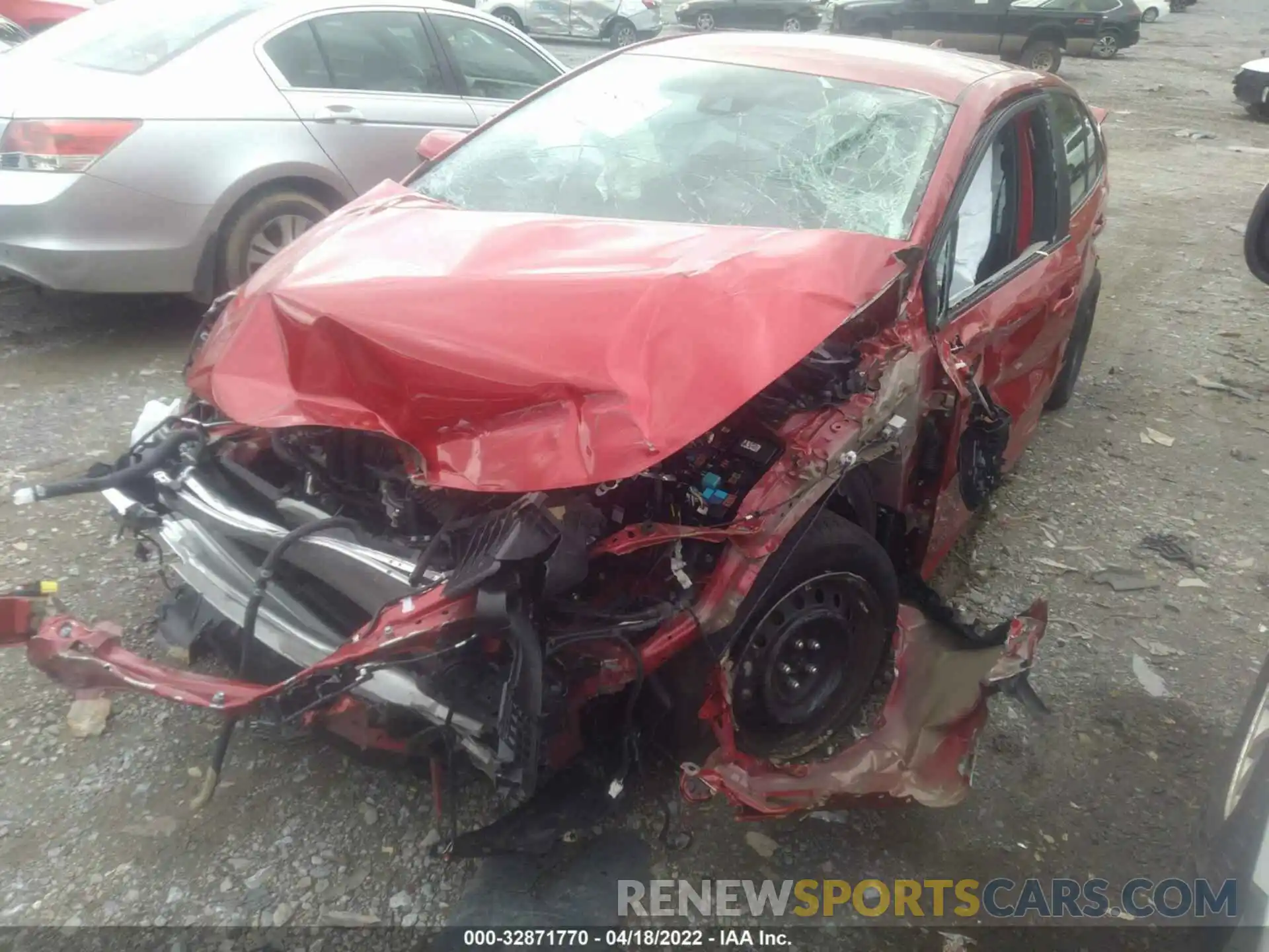 2 Photograph of a damaged car 5YFEPMAE3MP178869 TOYOTA COROLLA 2021