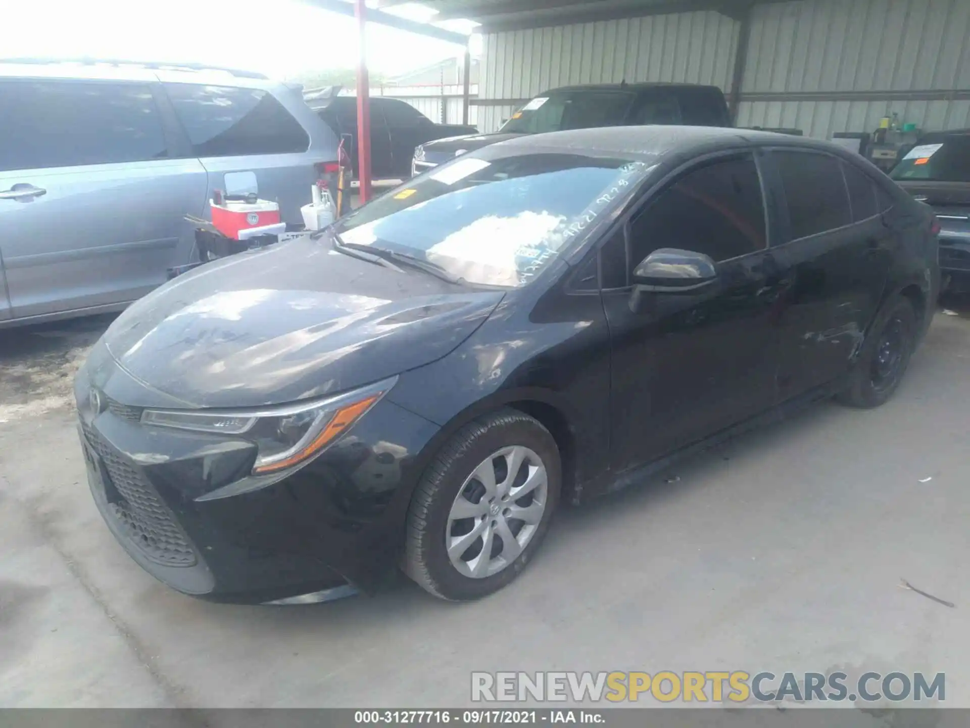 2 Photograph of a damaged car 5YFEPMAE3MP179228 TOYOTA COROLLA 2021