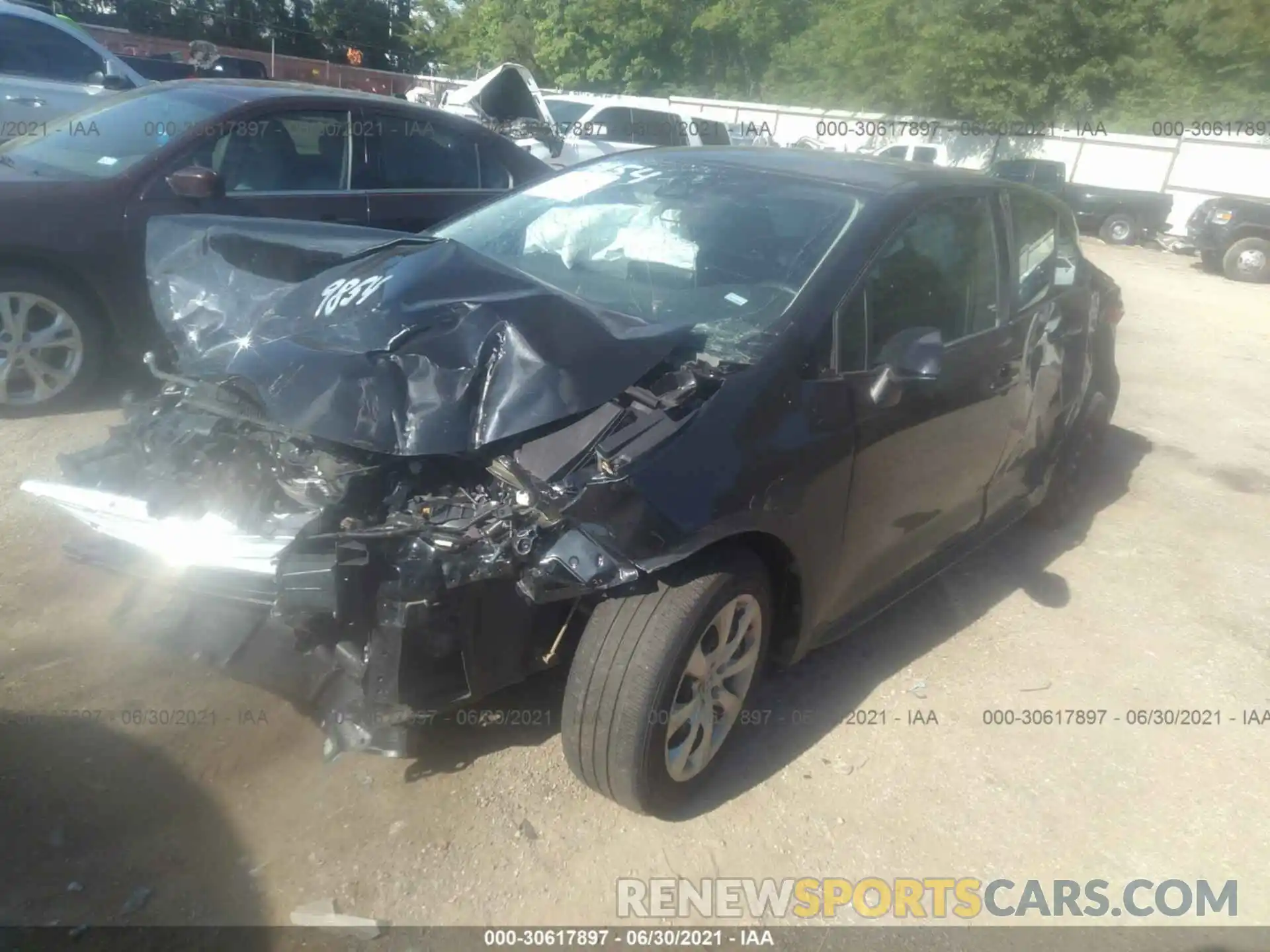 2 Photograph of a damaged car 5YFEPMAE3MP179519 TOYOTA COROLLA 2021