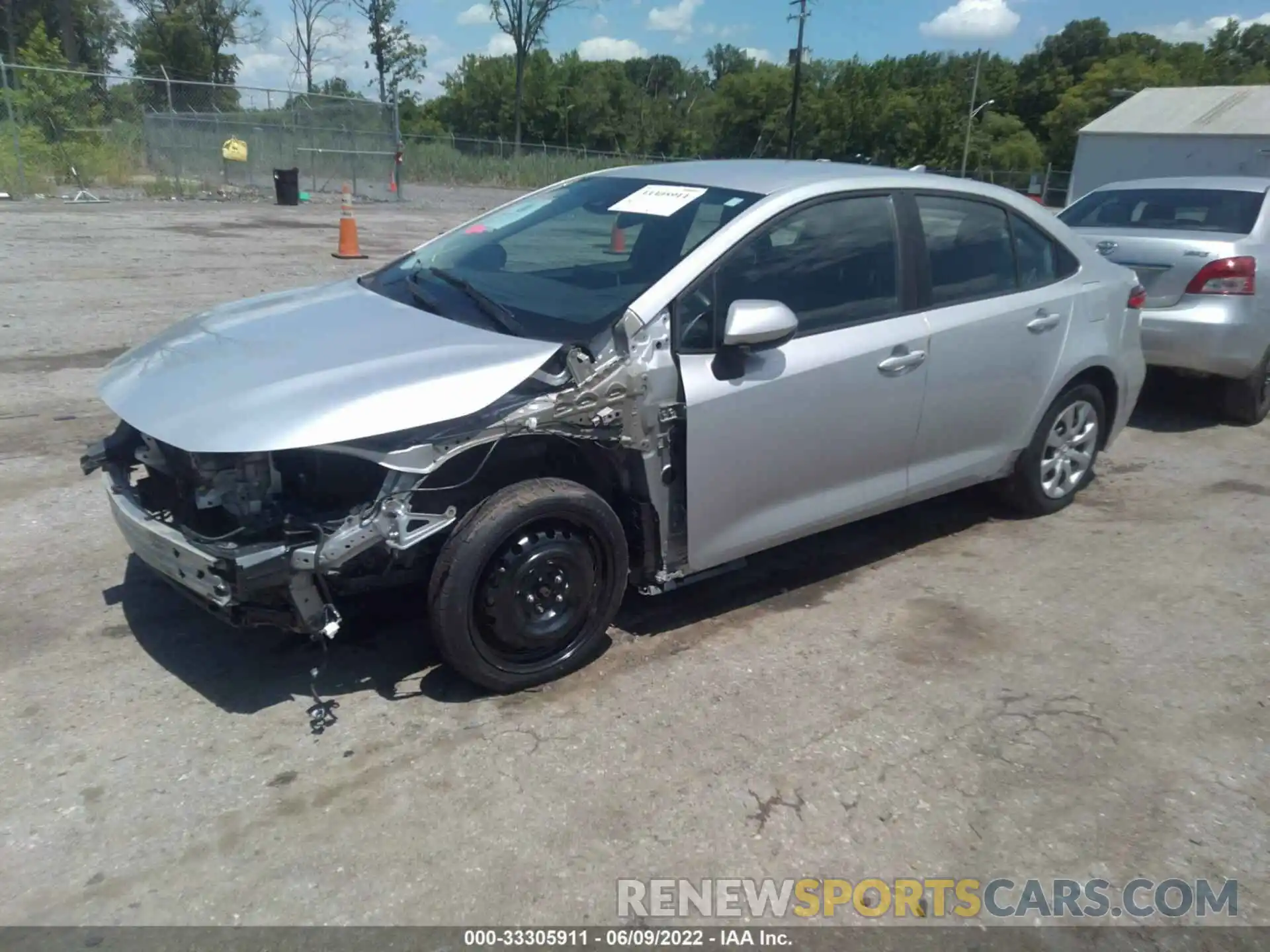 2 Photograph of a damaged car 5YFEPMAE3MP179567 TOYOTA COROLLA 2021