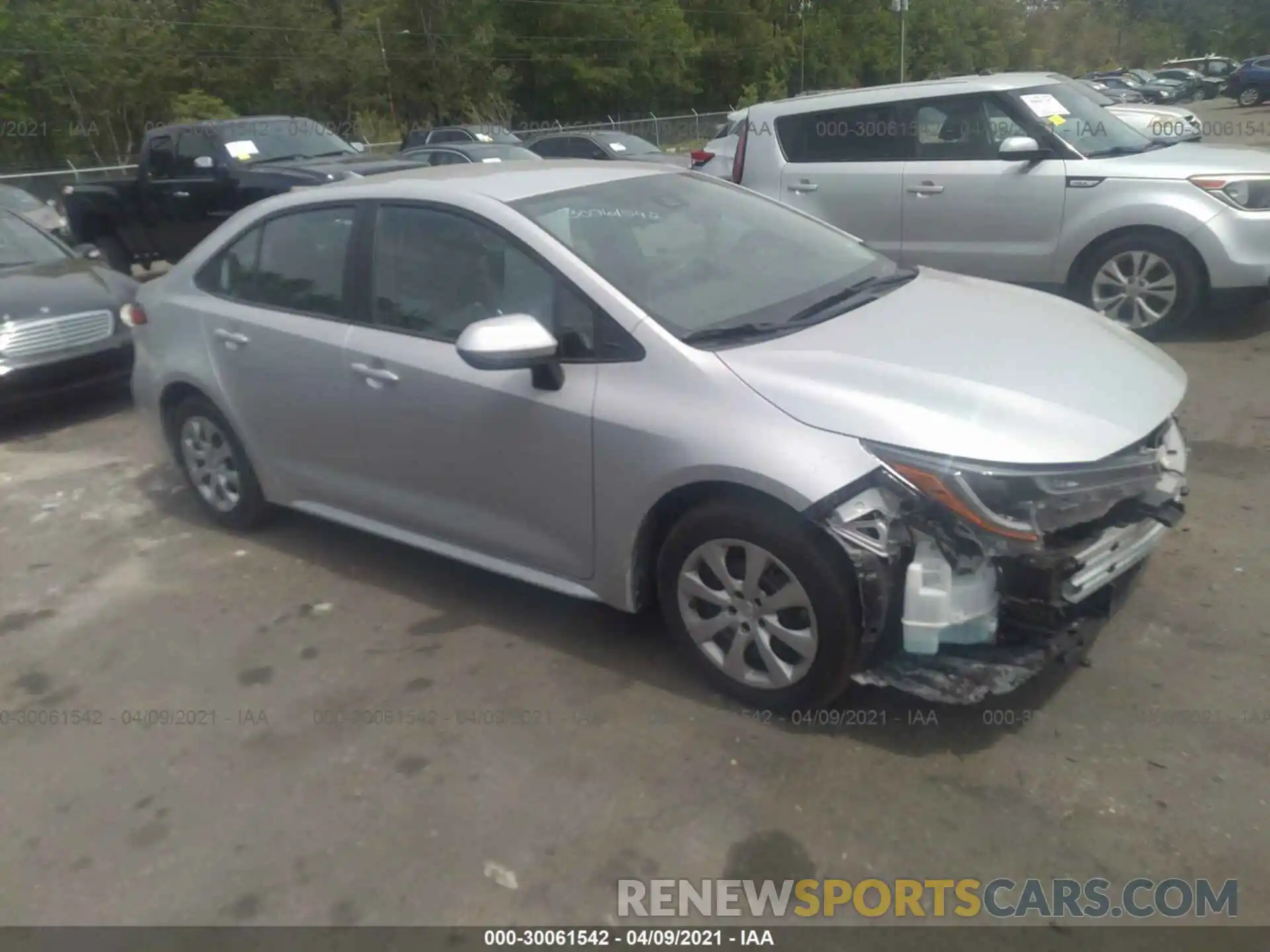 1 Photograph of a damaged car 5YFEPMAE3MP180007 TOYOTA COROLLA 2021