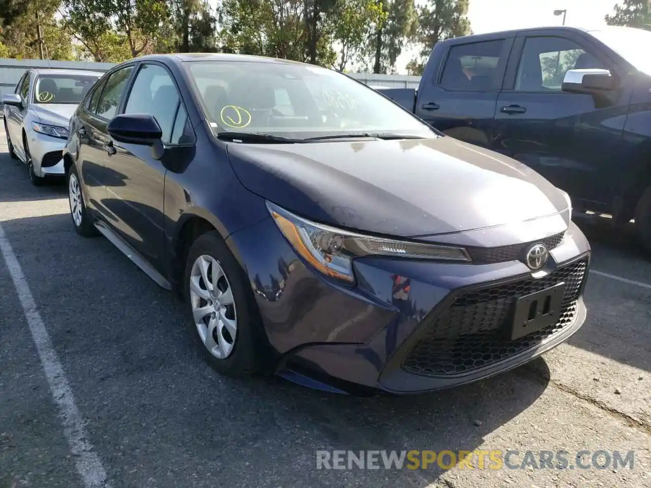 1 Photograph of a damaged car 5YFEPMAE3MP180797 TOYOTA COROLLA 2021