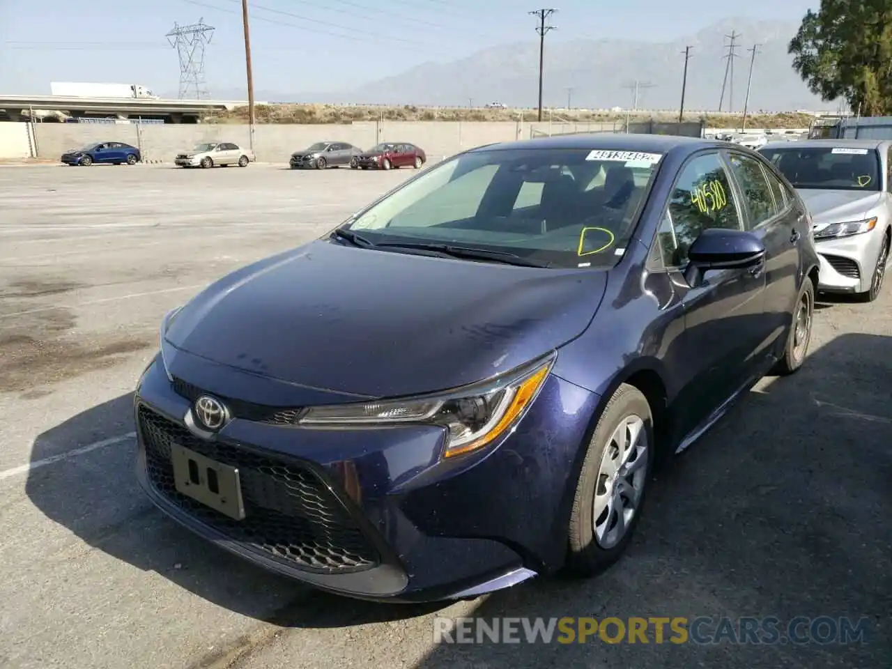 2 Photograph of a damaged car 5YFEPMAE3MP180797 TOYOTA COROLLA 2021