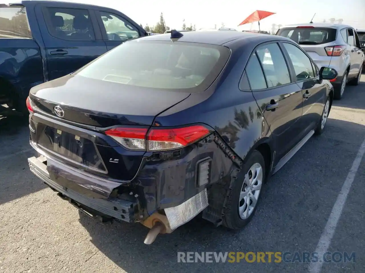 4 Photograph of a damaged car 5YFEPMAE3MP180797 TOYOTA COROLLA 2021