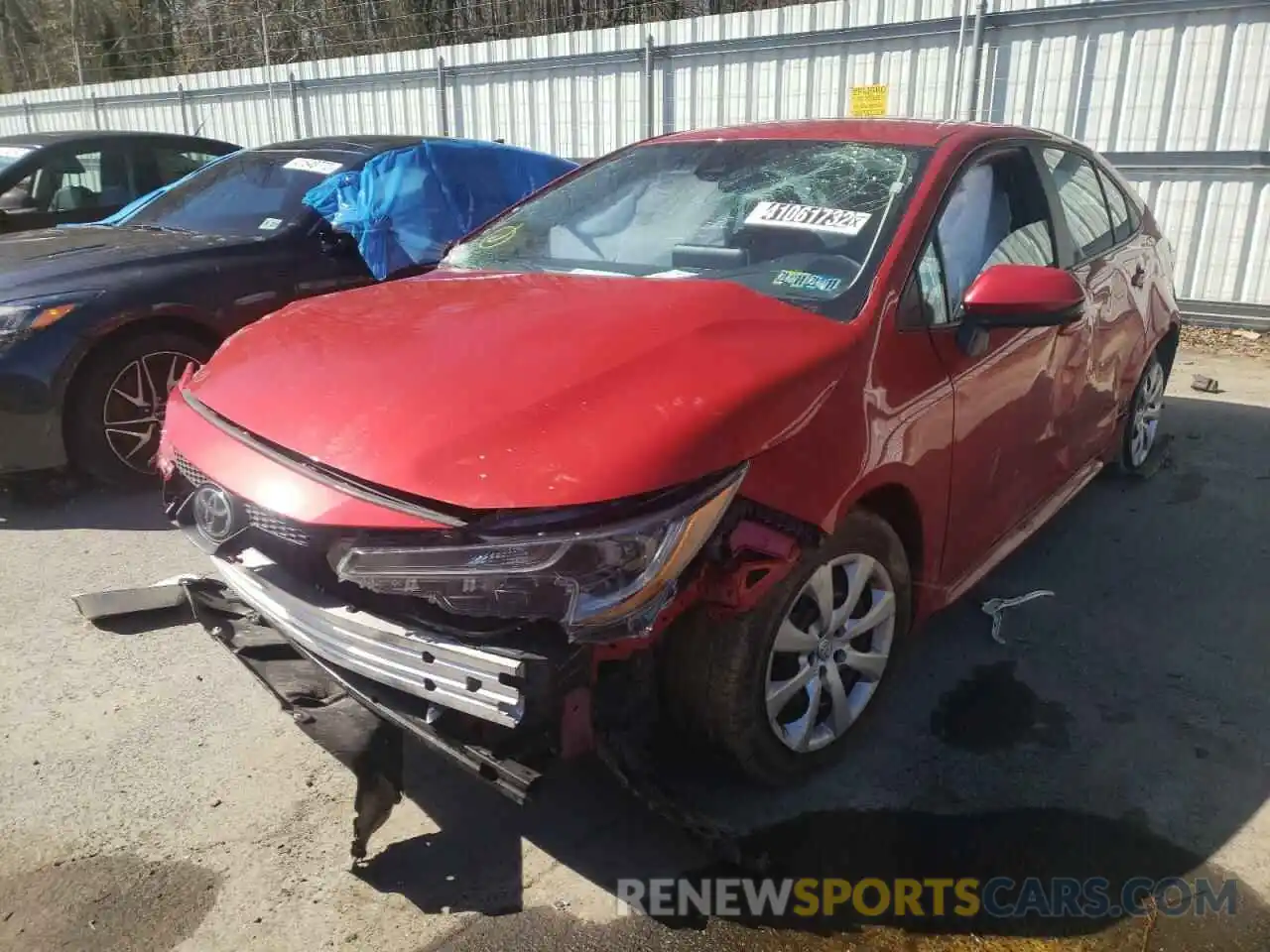 2 Photograph of a damaged car 5YFEPMAE3MP181013 TOYOTA COROLLA 2021