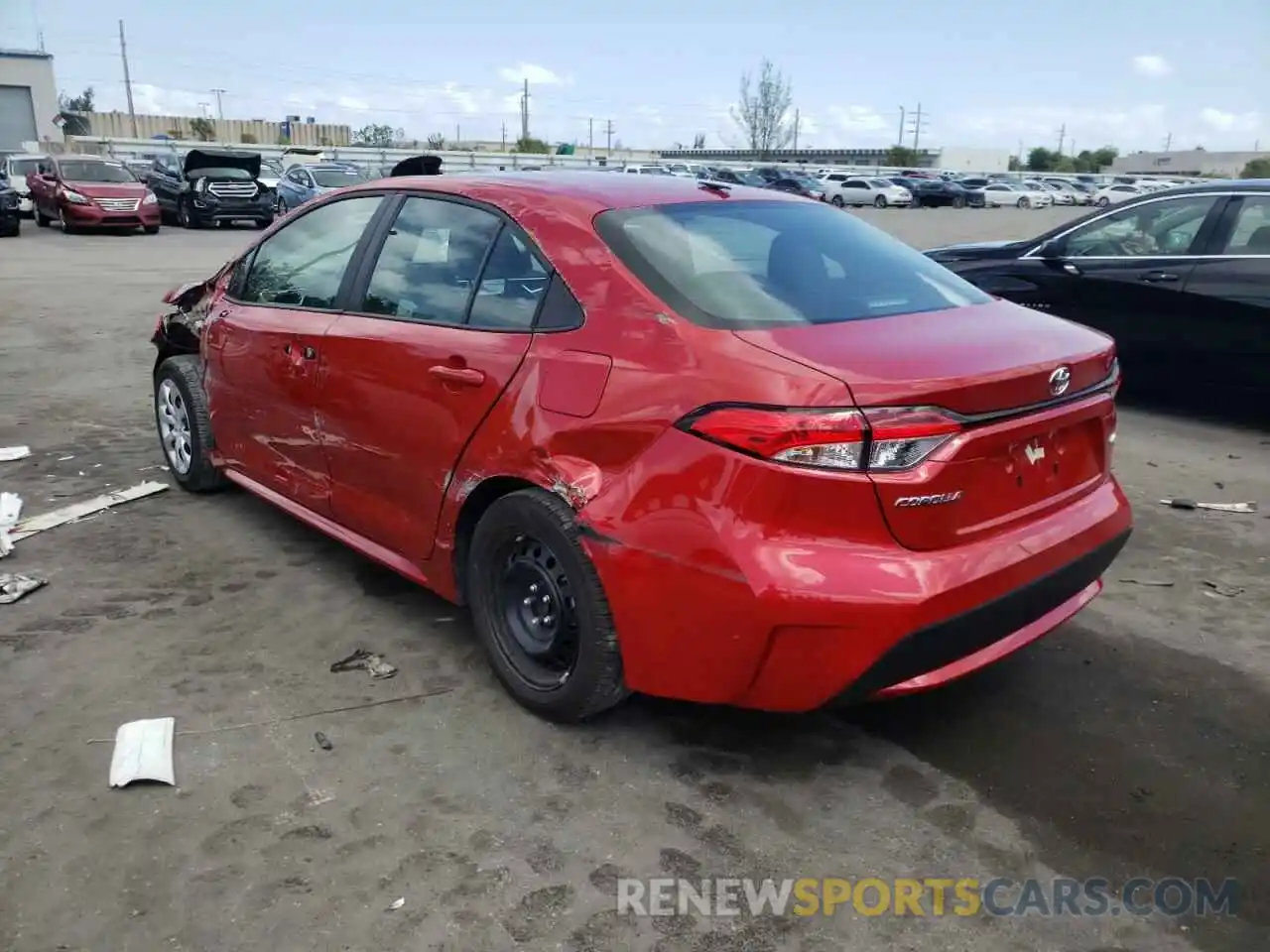 3 Photograph of a damaged car 5YFEPMAE3MP181268 TOYOTA COROLLA 2021