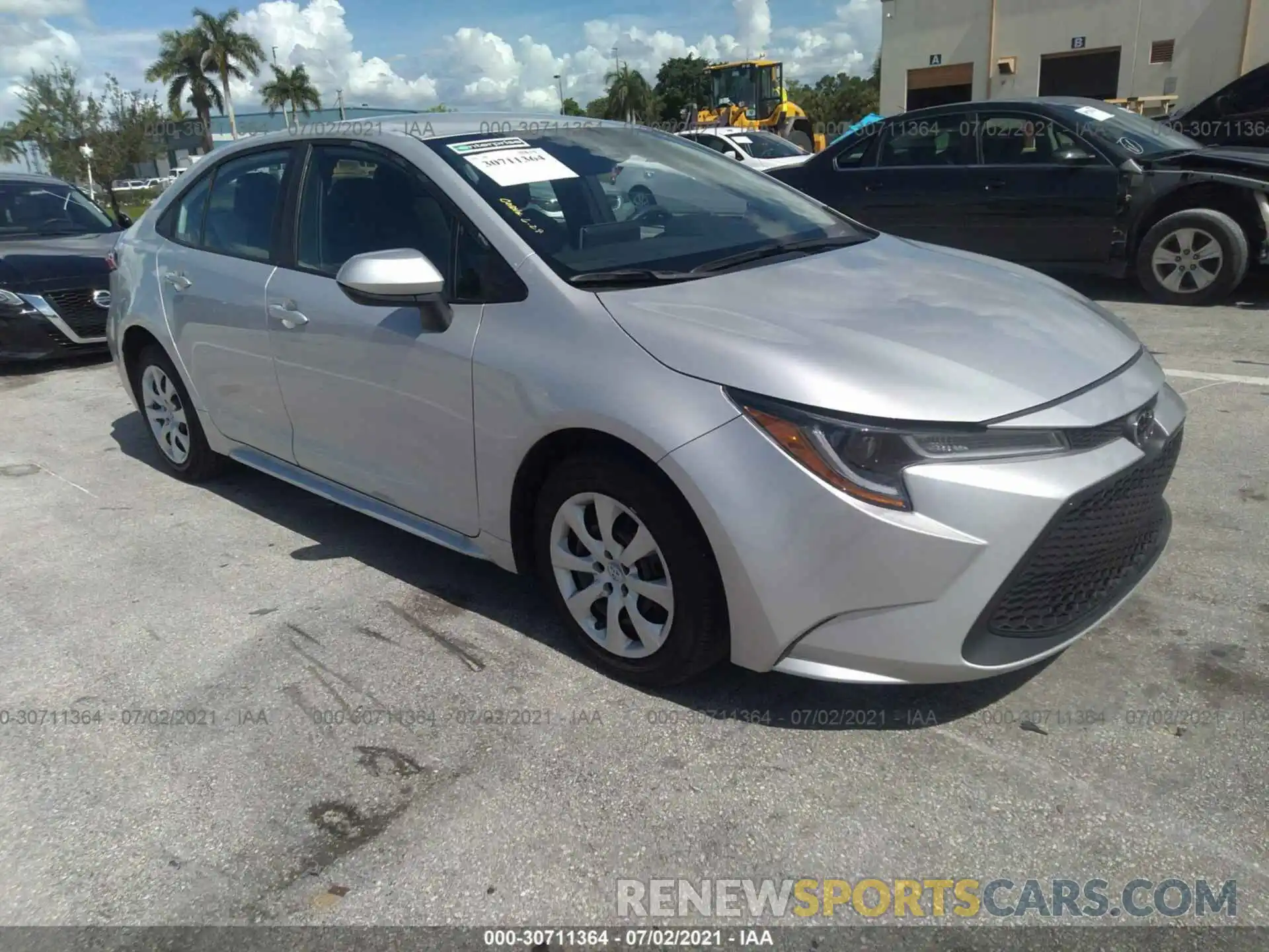 1 Photograph of a damaged car 5YFEPMAE3MP181383 TOYOTA COROLLA 2021