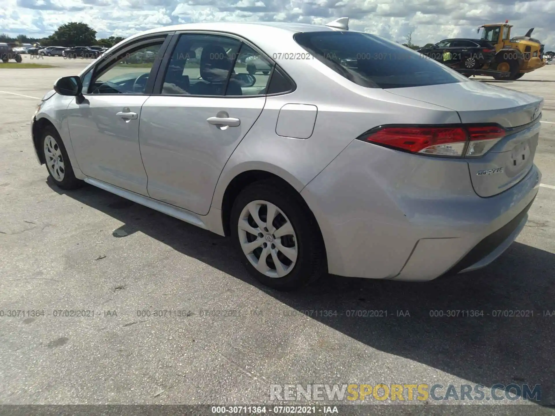 3 Photograph of a damaged car 5YFEPMAE3MP181383 TOYOTA COROLLA 2021