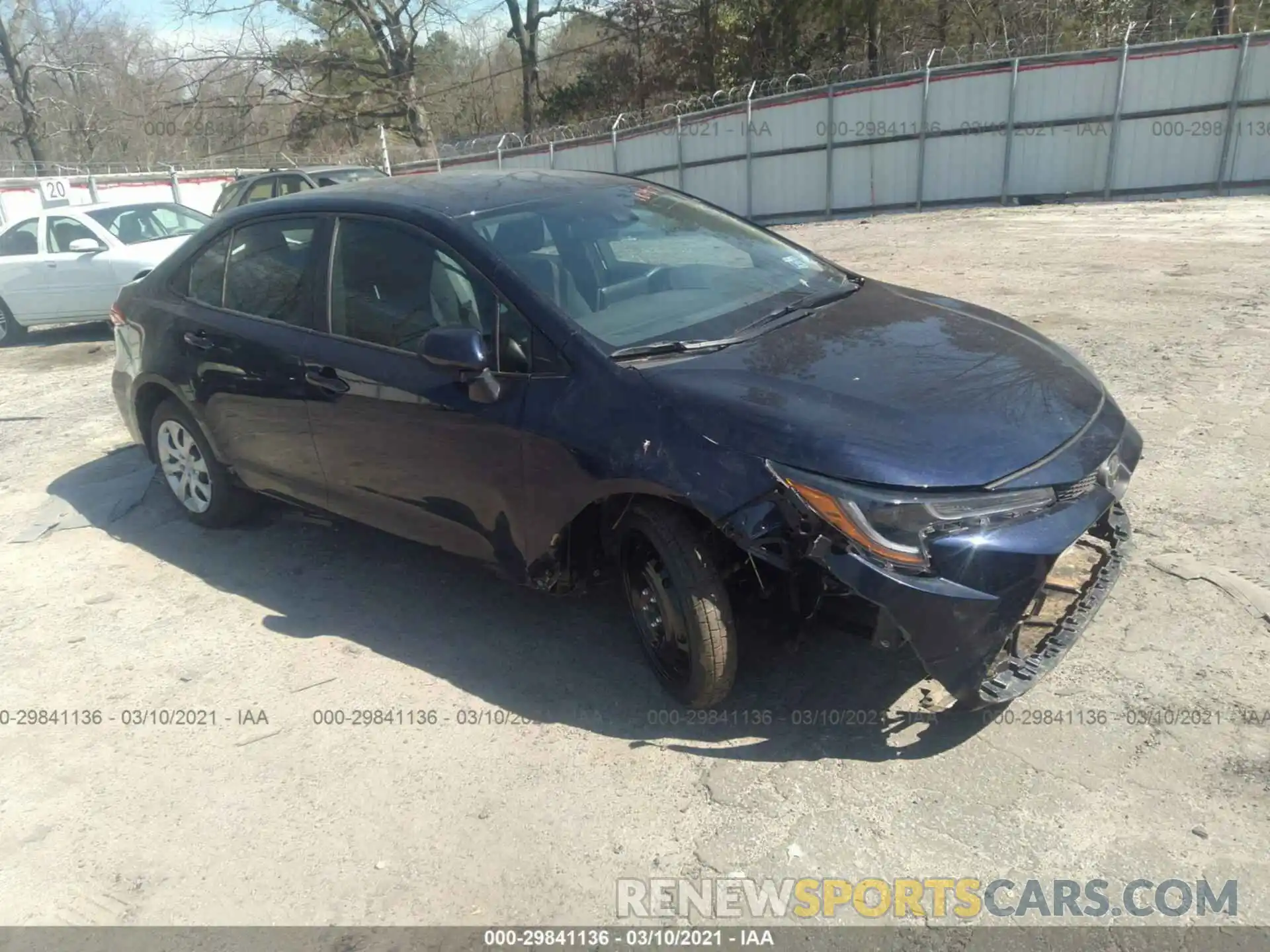 1 Photograph of a damaged car 5YFEPMAE3MP181917 TOYOTA COROLLA 2021