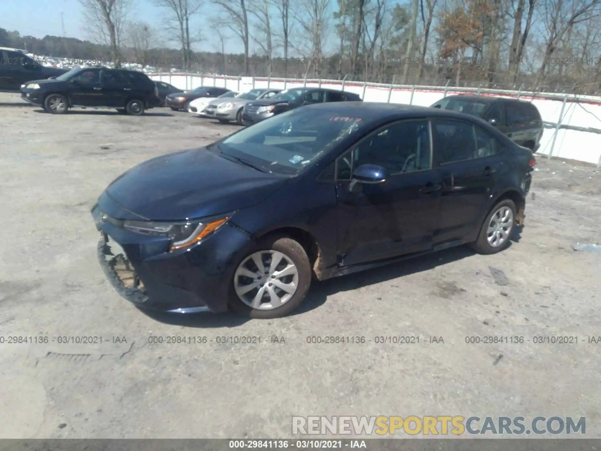 2 Photograph of a damaged car 5YFEPMAE3MP181917 TOYOTA COROLLA 2021