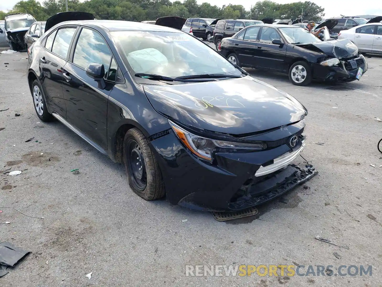 1 Photograph of a damaged car 5YFEPMAE3MP182873 TOYOTA COROLLA 2021