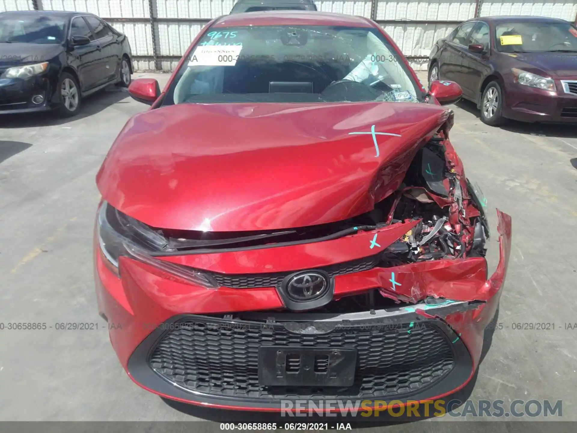 6 Photograph of a damaged car 5YFEPMAE3MP182887 TOYOTA COROLLA 2021