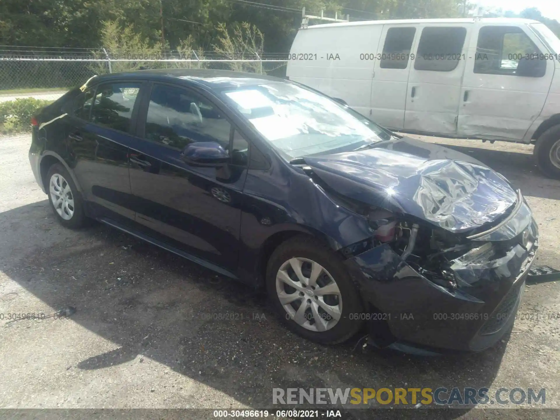 1 Photograph of a damaged car 5YFEPMAE3MP183053 TOYOTA COROLLA 2021