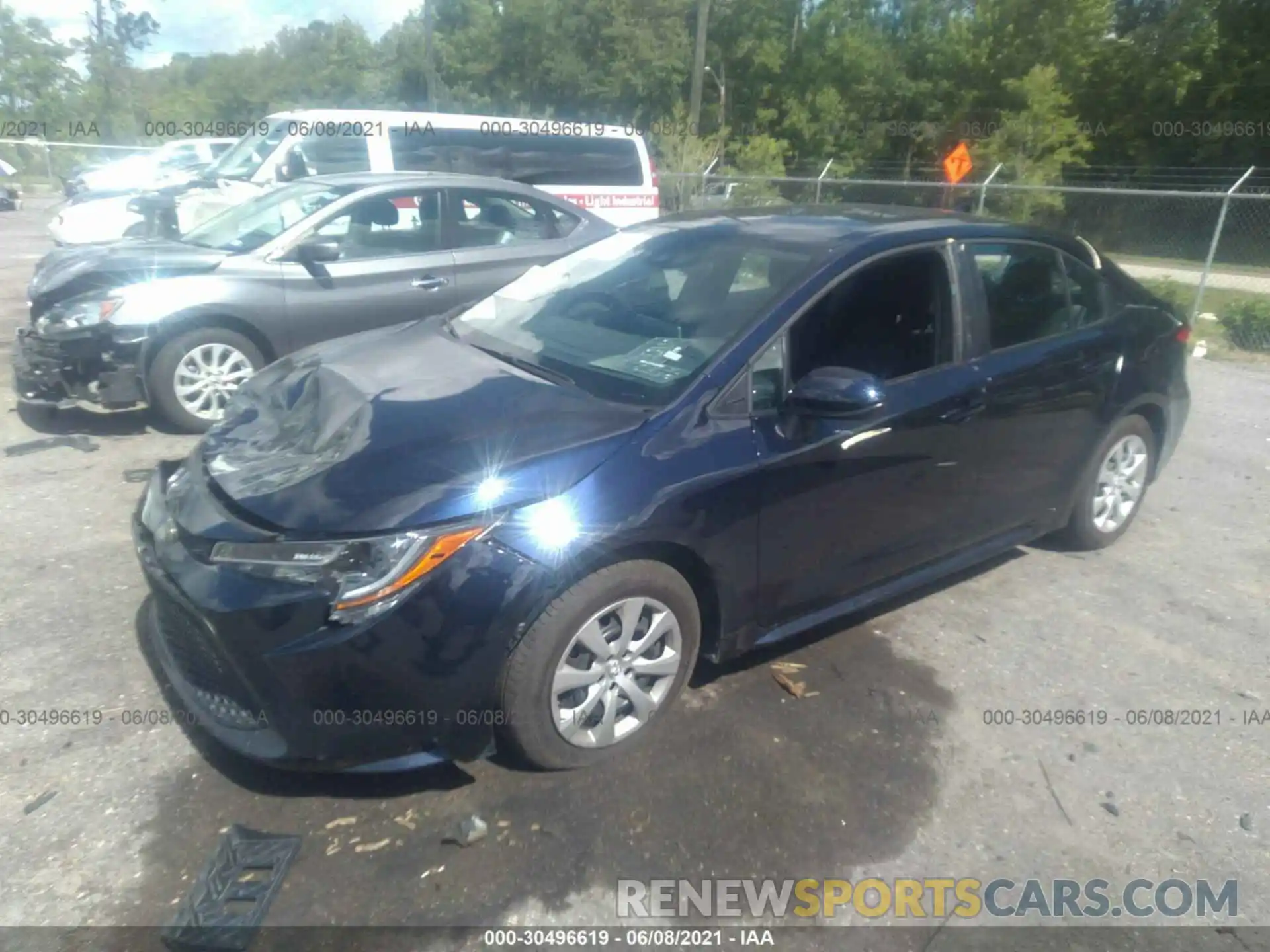 2 Photograph of a damaged car 5YFEPMAE3MP183053 TOYOTA COROLLA 2021