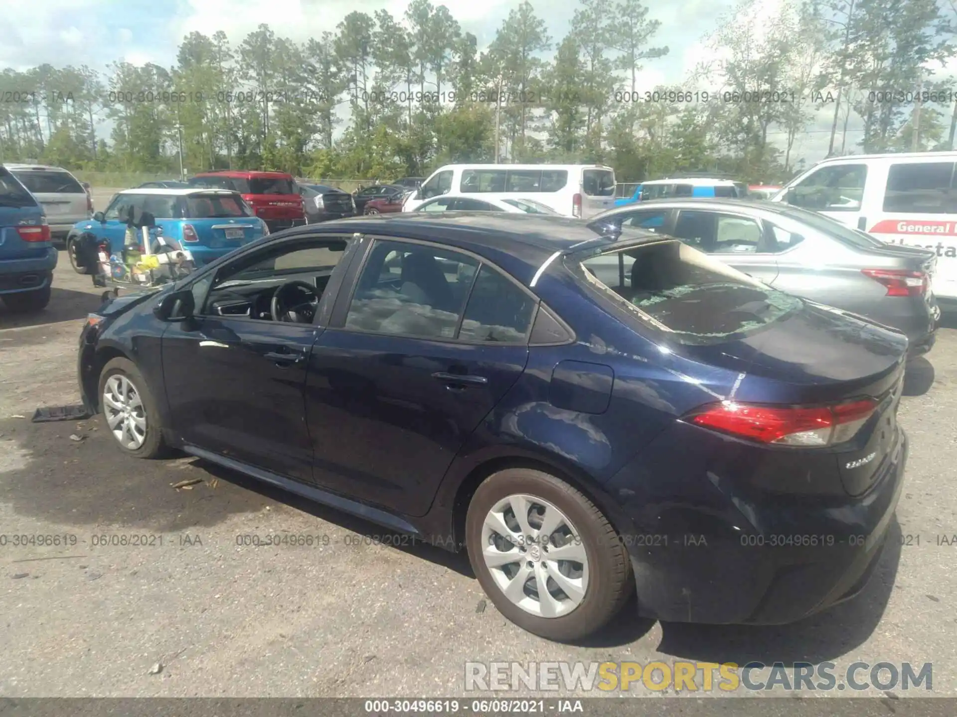 3 Photograph of a damaged car 5YFEPMAE3MP183053 TOYOTA COROLLA 2021