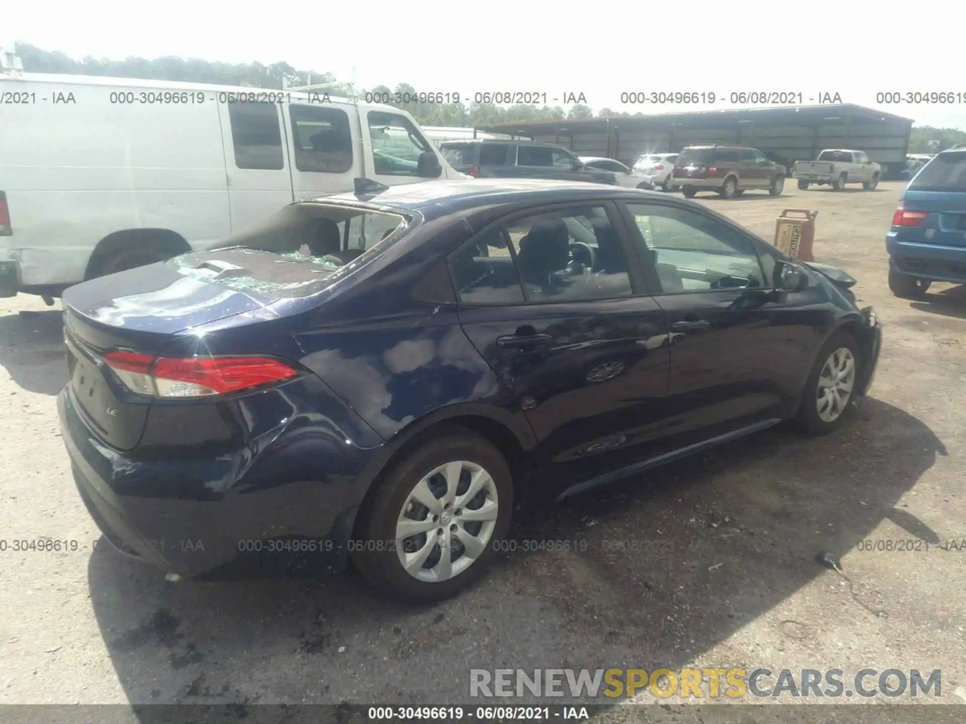 4 Photograph of a damaged car 5YFEPMAE3MP183053 TOYOTA COROLLA 2021