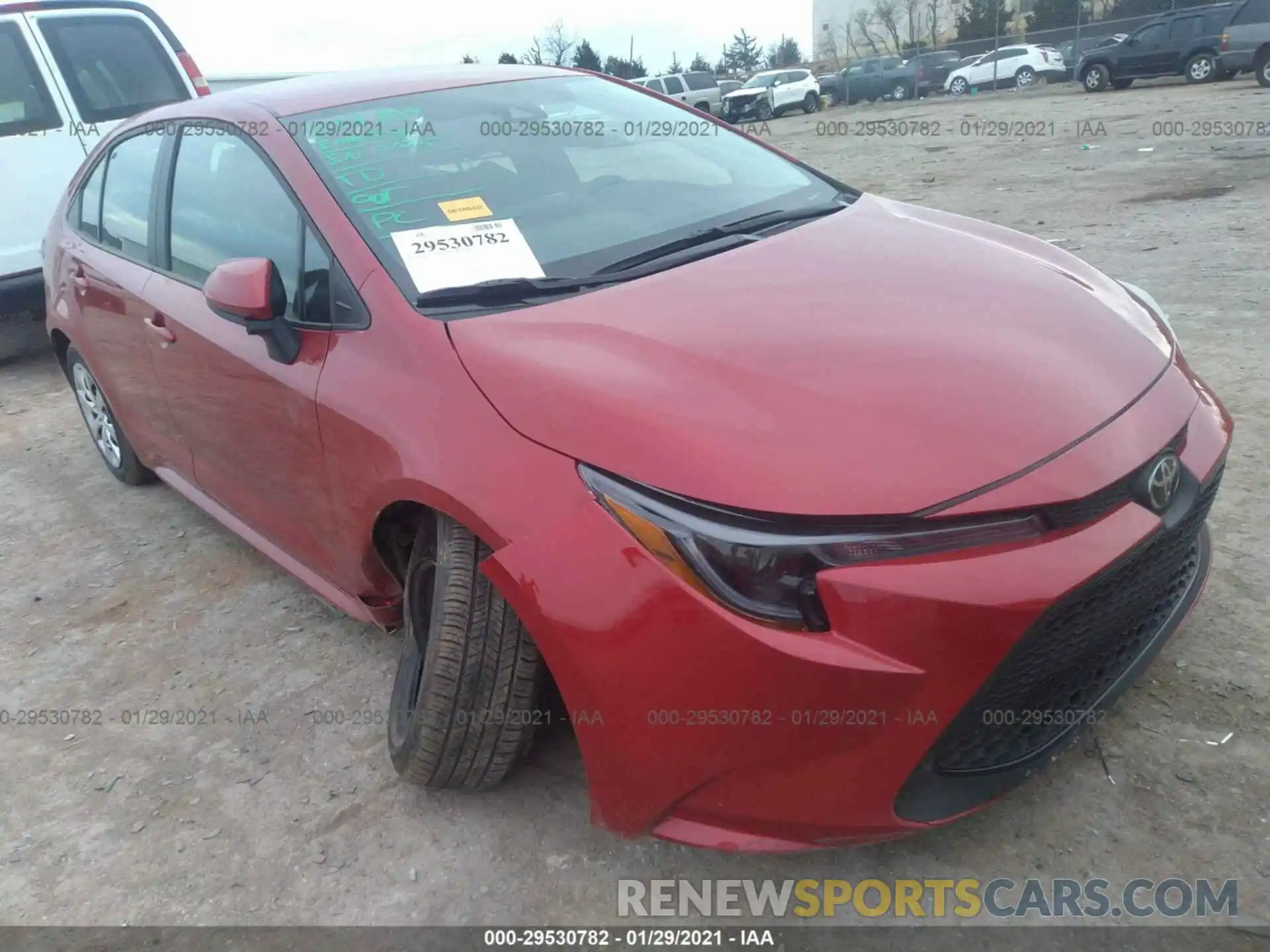 1 Photograph of a damaged car 5YFEPMAE3MP183120 TOYOTA COROLLA 2021