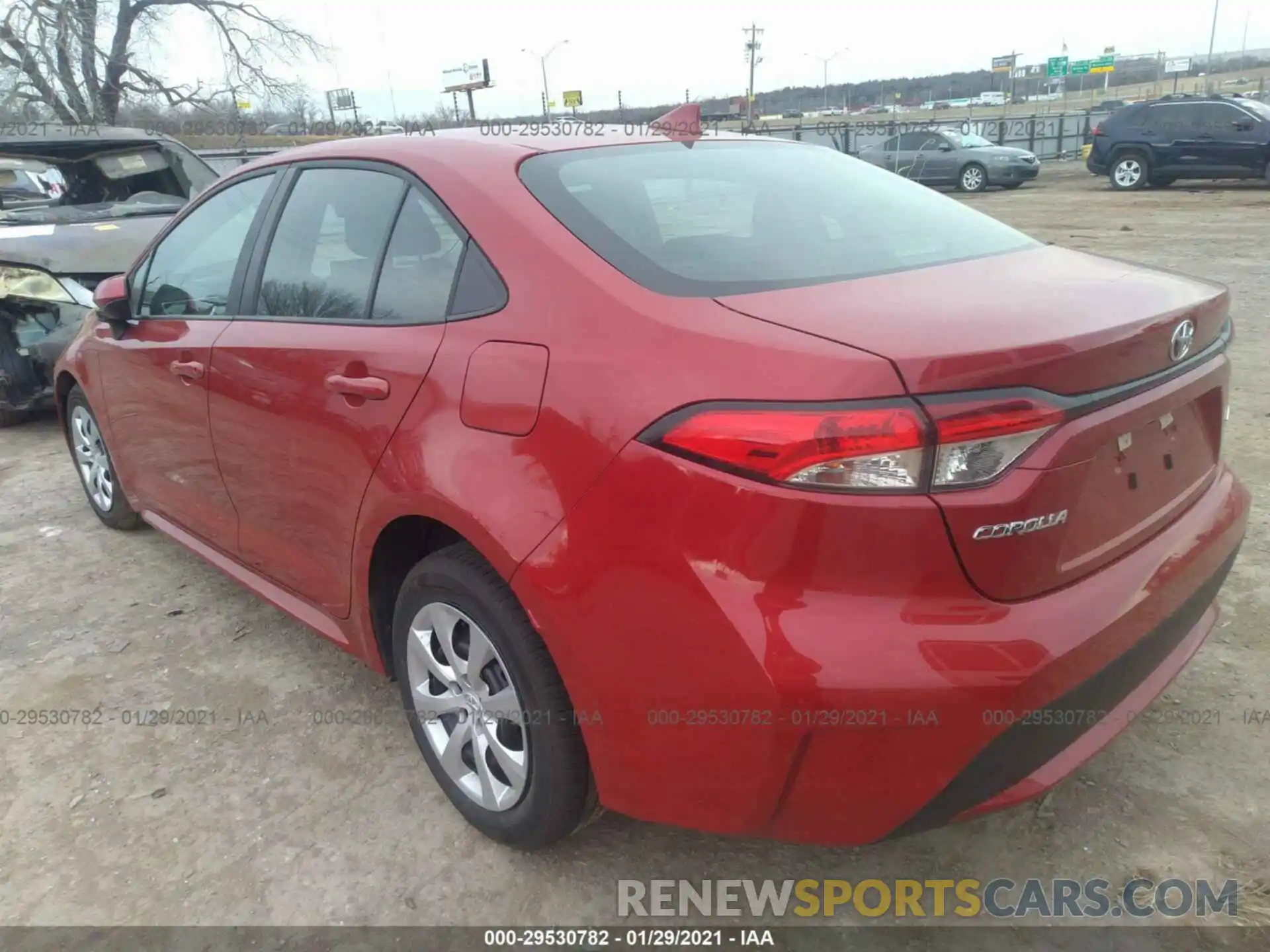 3 Photograph of a damaged car 5YFEPMAE3MP183120 TOYOTA COROLLA 2021