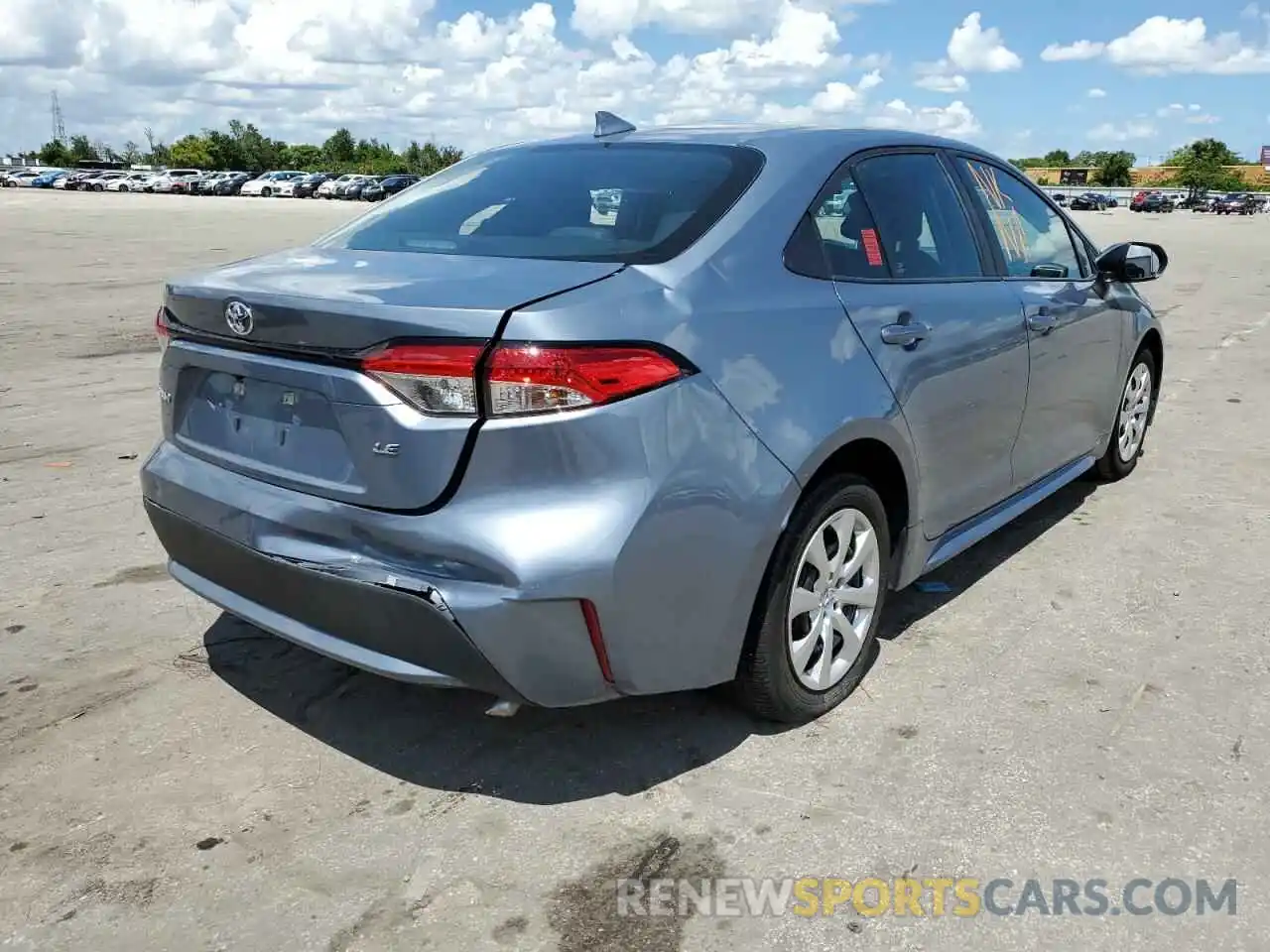 4 Photograph of a damaged car 5YFEPMAE3MP183523 TOYOTA COROLLA 2021