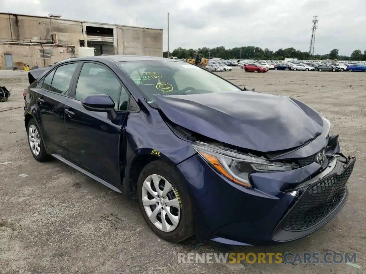 1 Photograph of a damaged car 5YFEPMAE3MP183781 TOYOTA COROLLA 2021