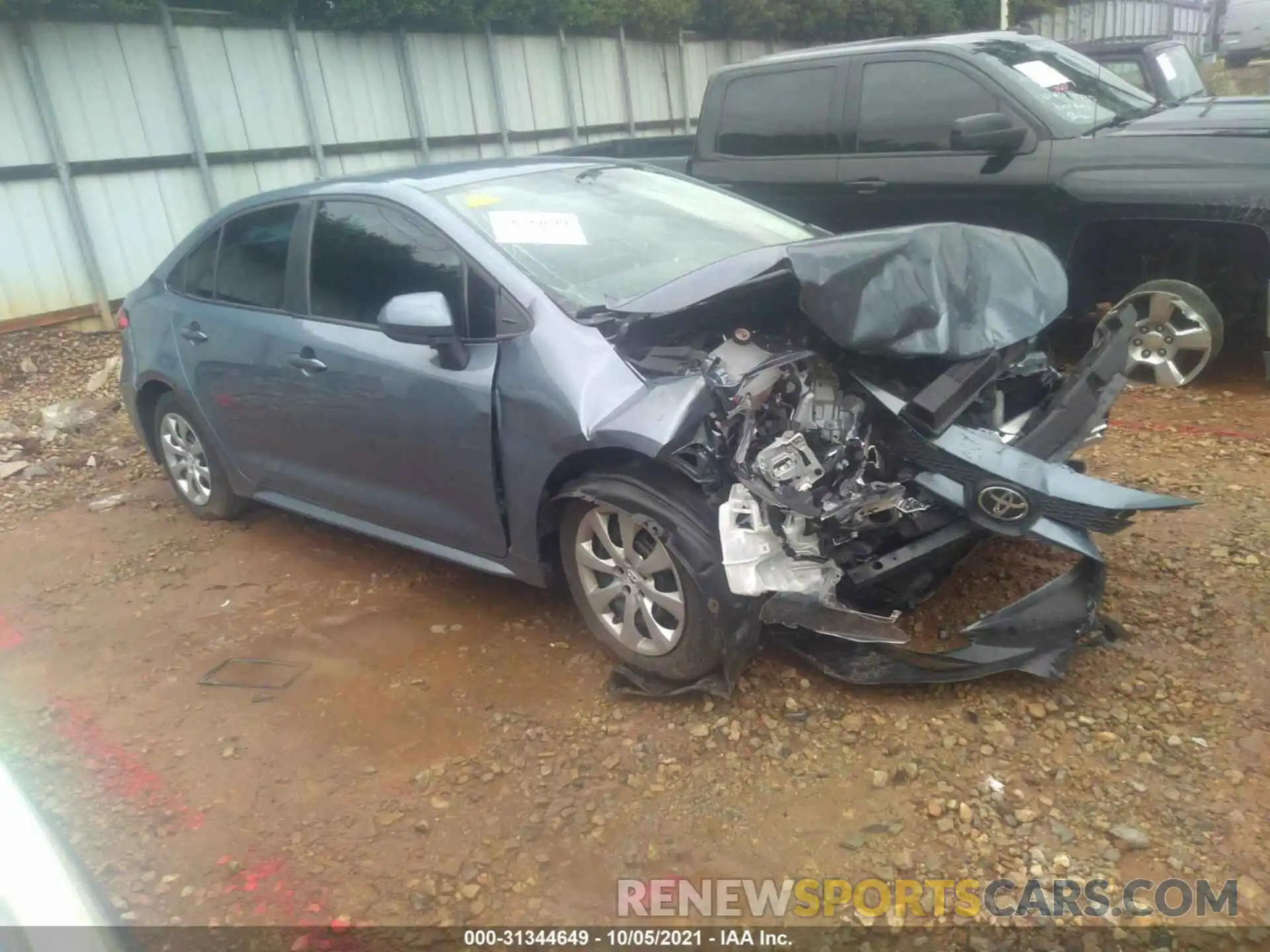 1 Photograph of a damaged car 5YFEPMAE3MP184204 TOYOTA COROLLA 2021