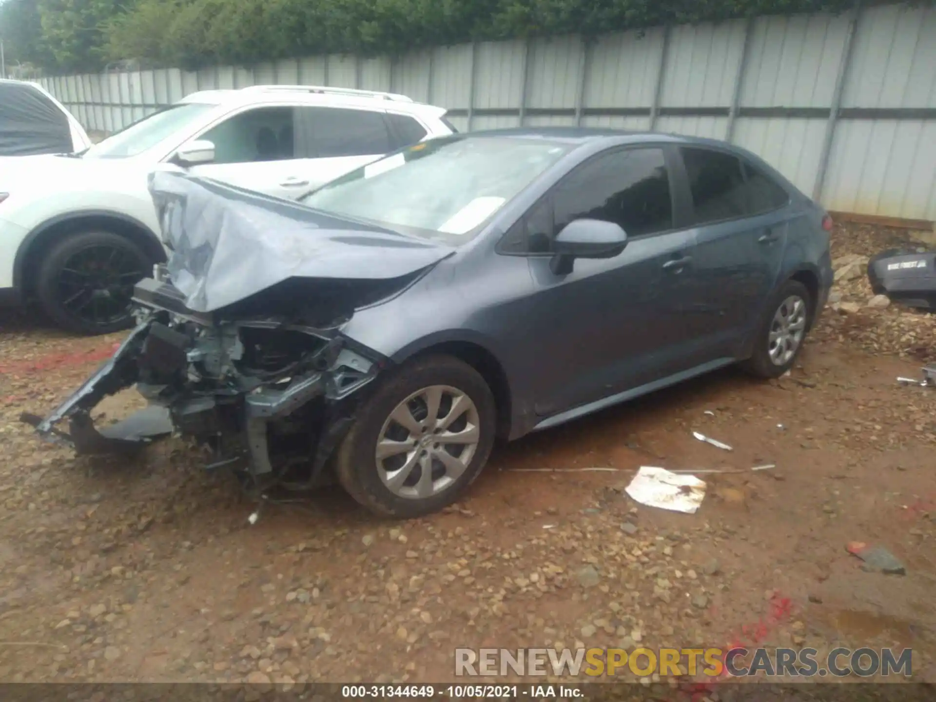 2 Photograph of a damaged car 5YFEPMAE3MP184204 TOYOTA COROLLA 2021