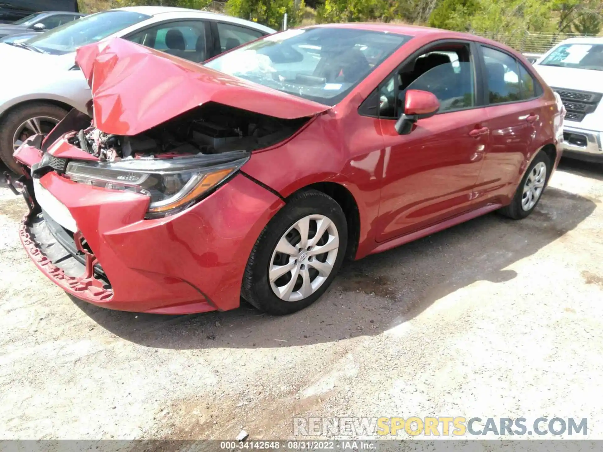 2 Photograph of a damaged car 5YFEPMAE3MP184414 TOYOTA COROLLA 2021