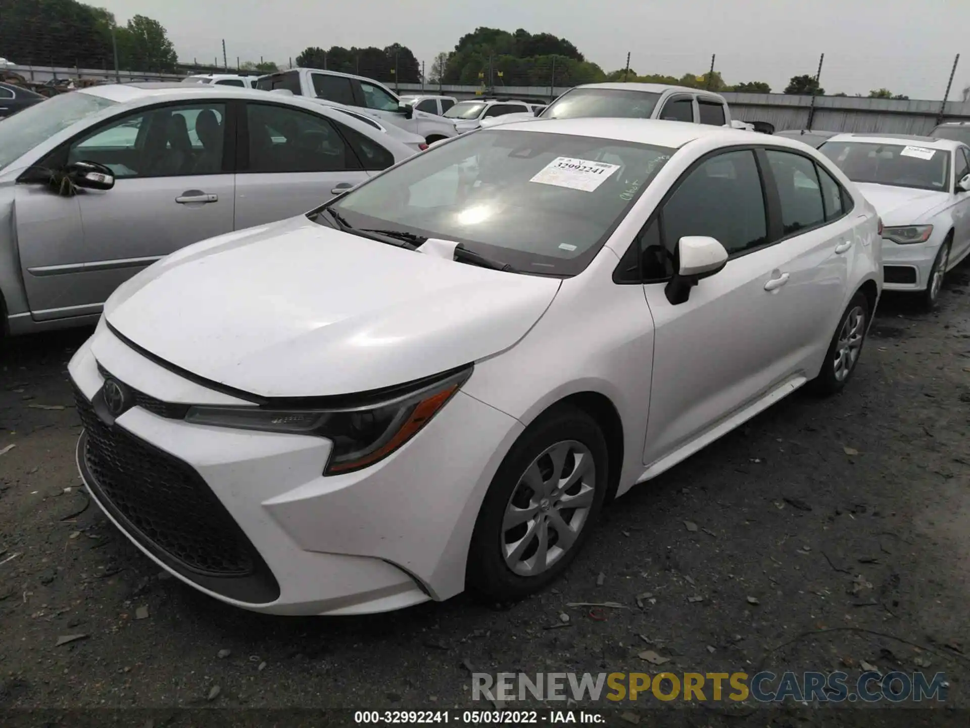 2 Photograph of a damaged car 5YFEPMAE3MP184784 TOYOTA COROLLA 2021